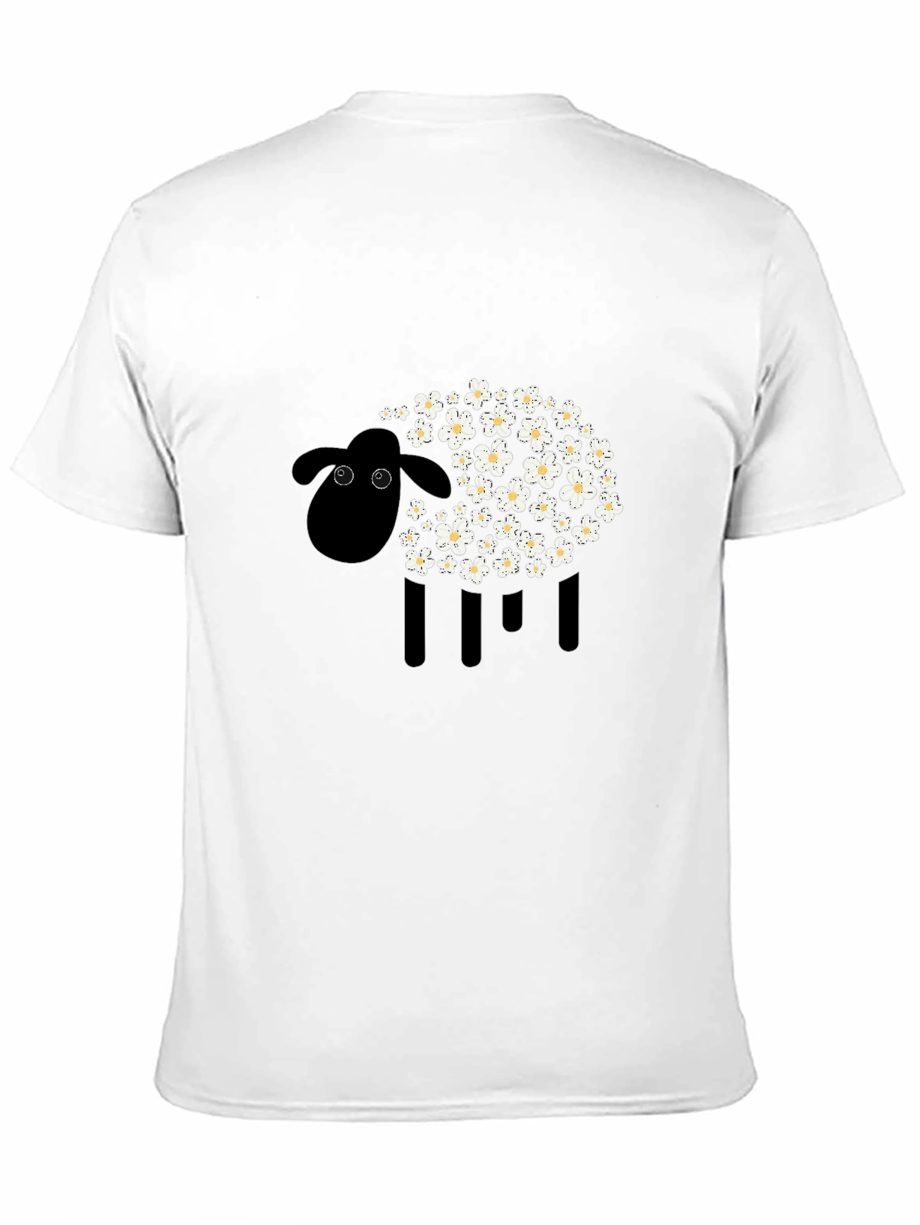Black Black Sheep Floral Graphic Tee - Modern Style view 11