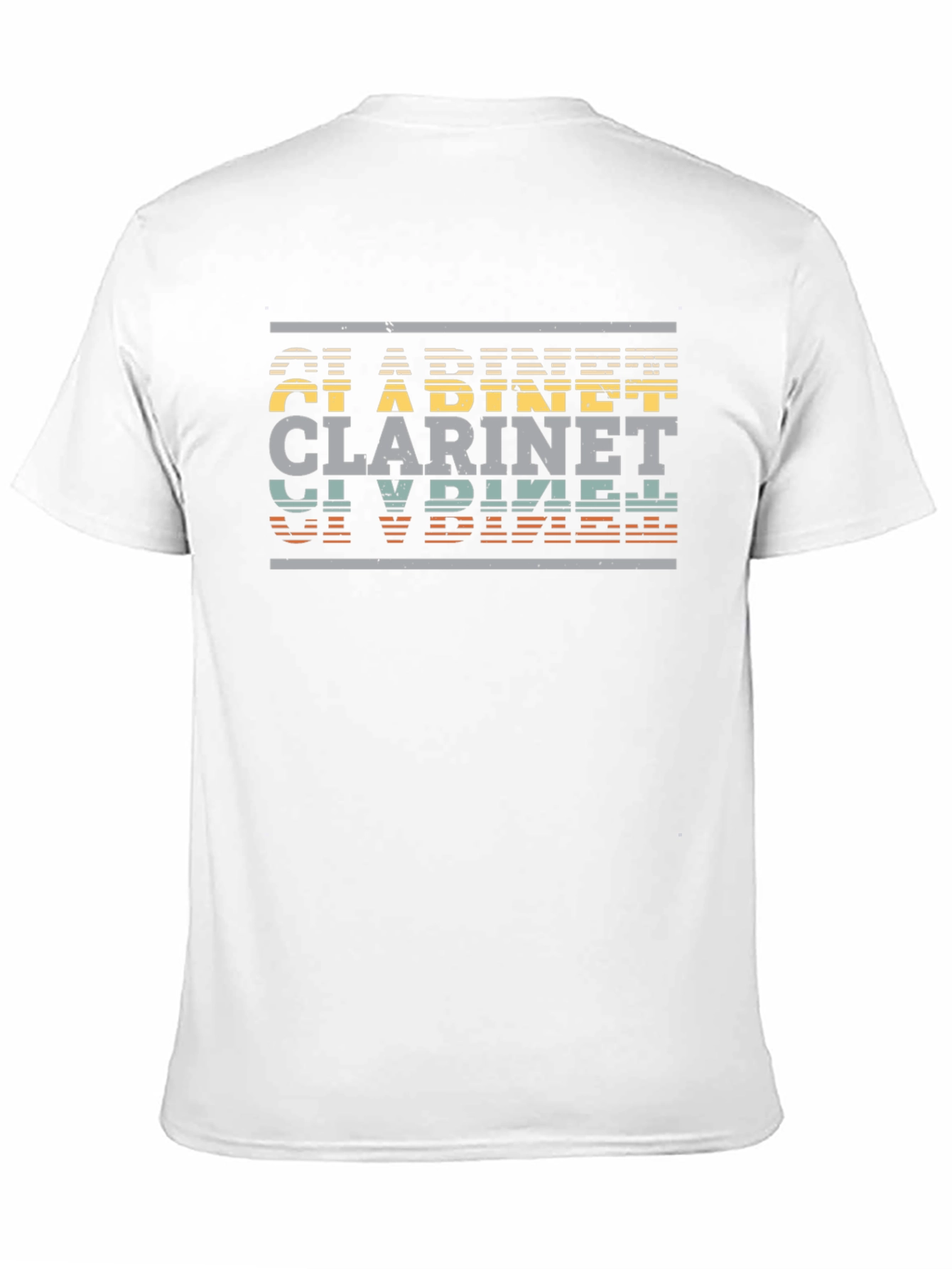 Black Retro Clarinet Player T-Shirt - Musical Instrument Tee view 11