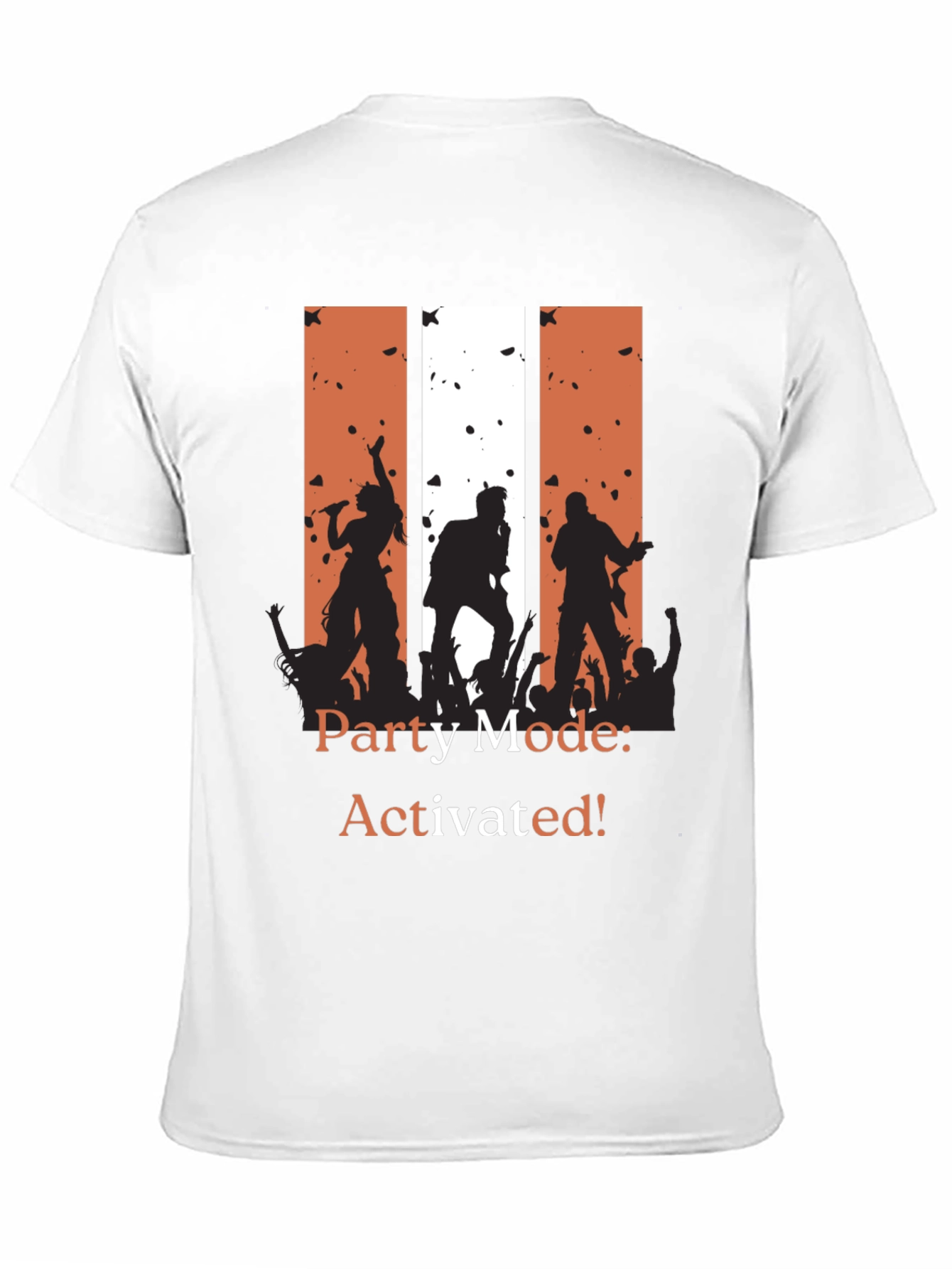 Black Party Mode Activated T-Shirt - Rock Concert Tee view 11