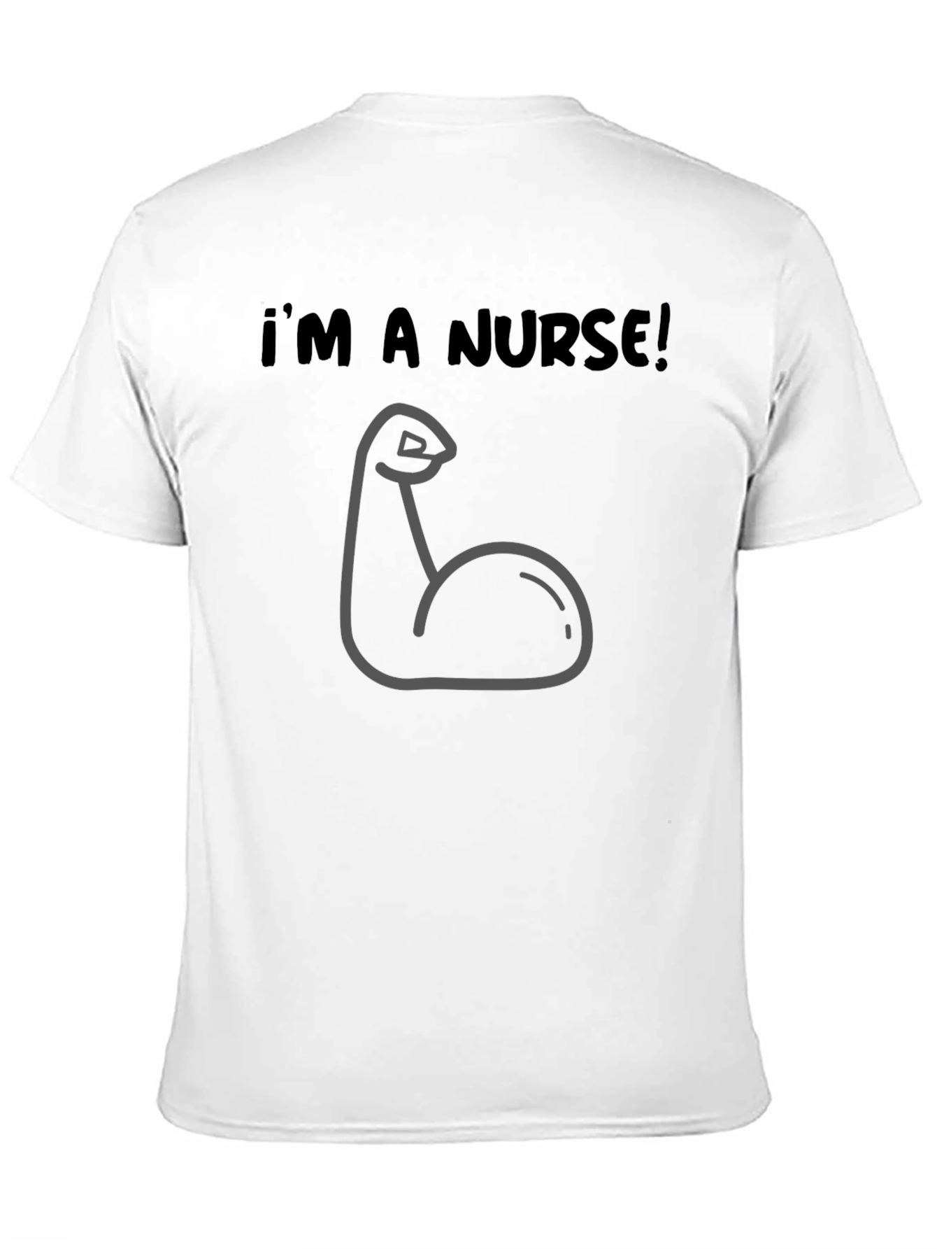 Black Funny Nurse Muscle Graphic Tee - Black view 11