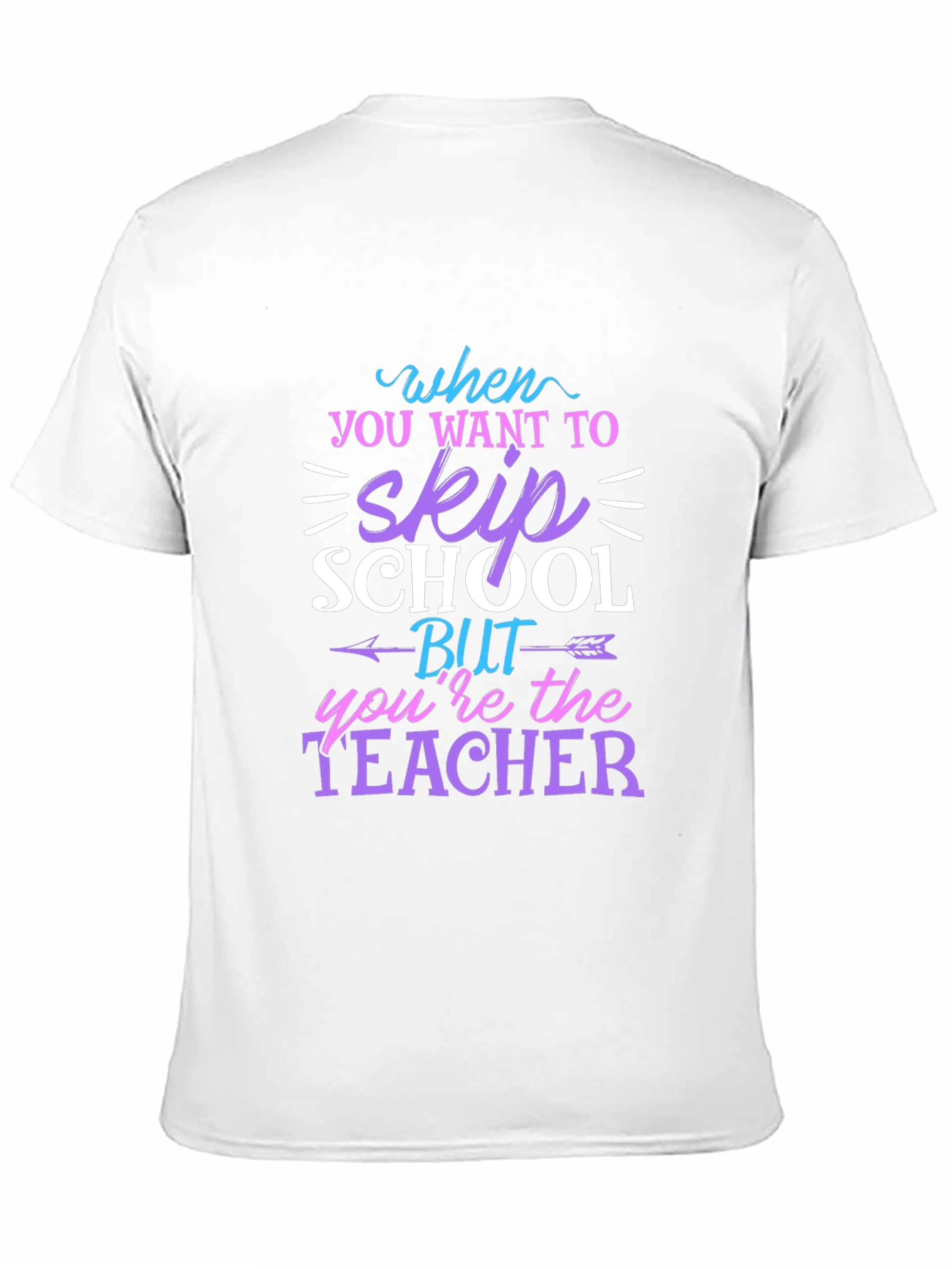Black Teacher Skip School T-Shirt Funny Unisex Tee view 11