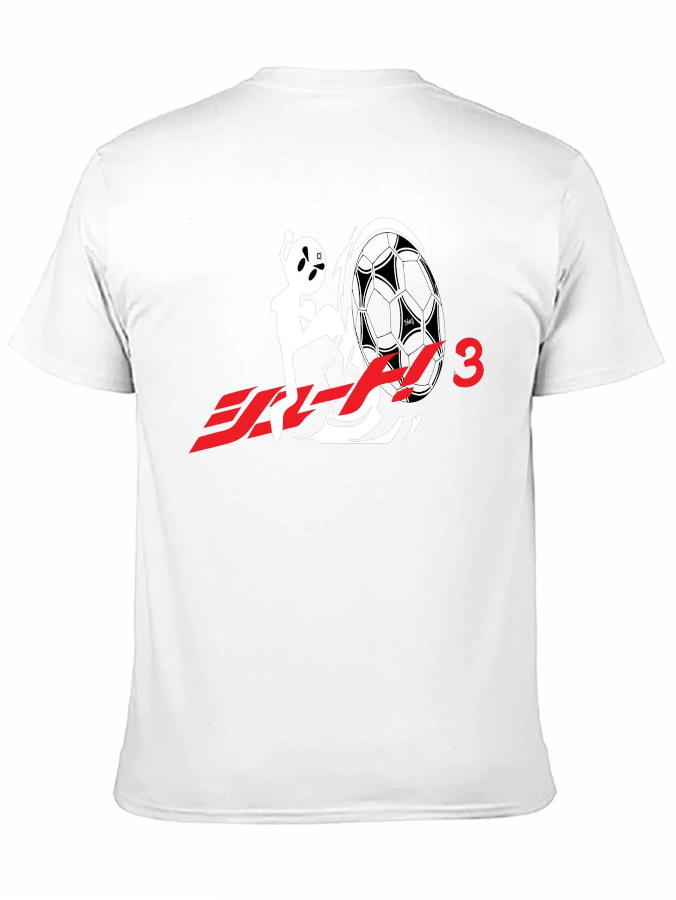 Black Soccer Ball Kick Black T-Shirt view 11