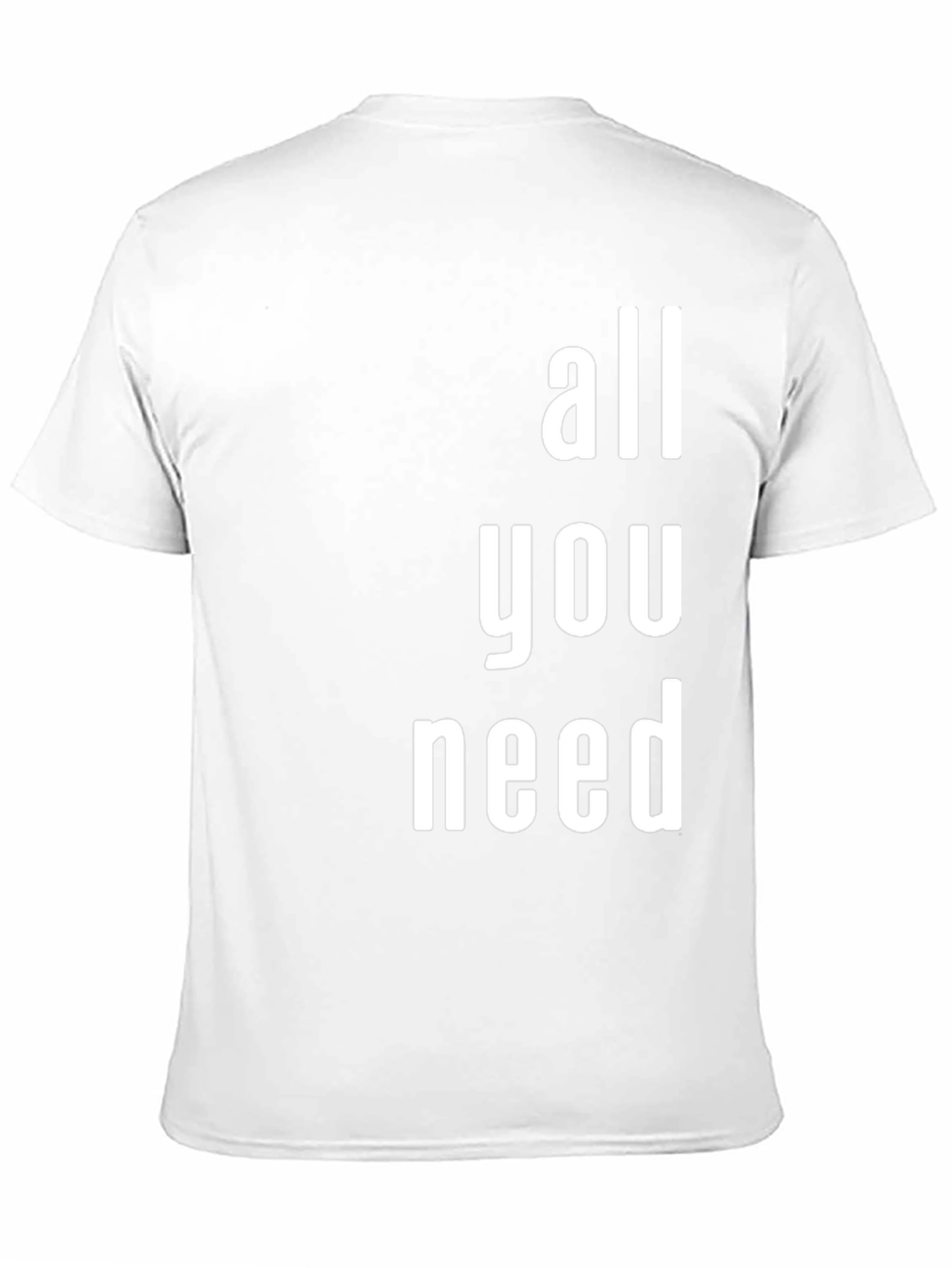 Black All You Need Graphic T-Shirt - Modern Print view 11