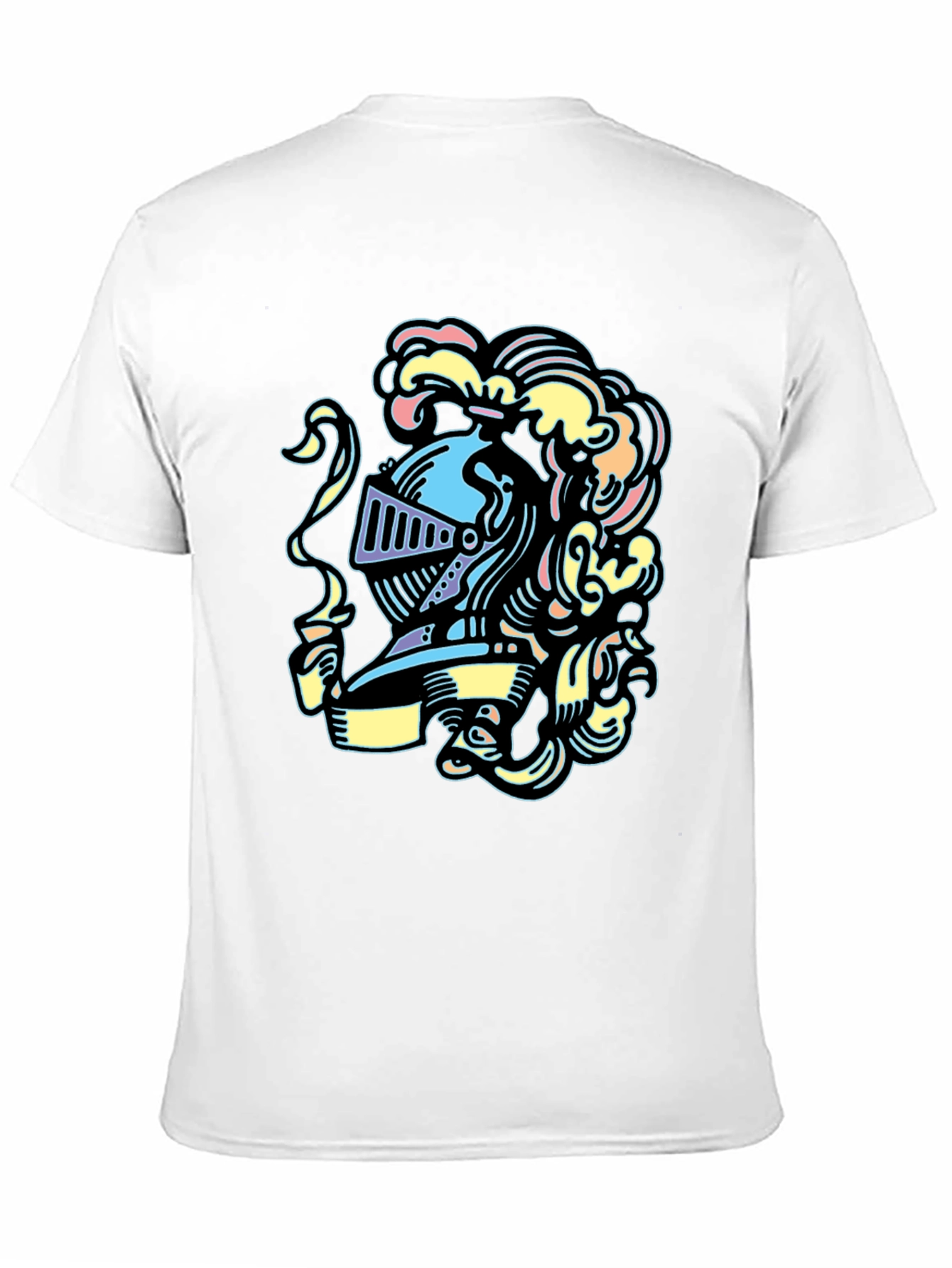 Black Knight Helmet Graphic Tee - Stylish and Unique Design view 11