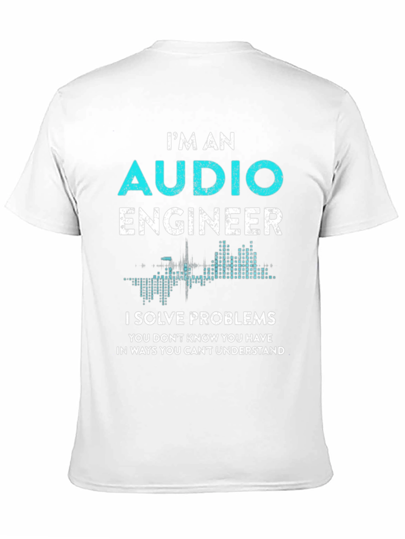 Black Audio Engineer Graphic T-Shirt - Funny Gift view 11