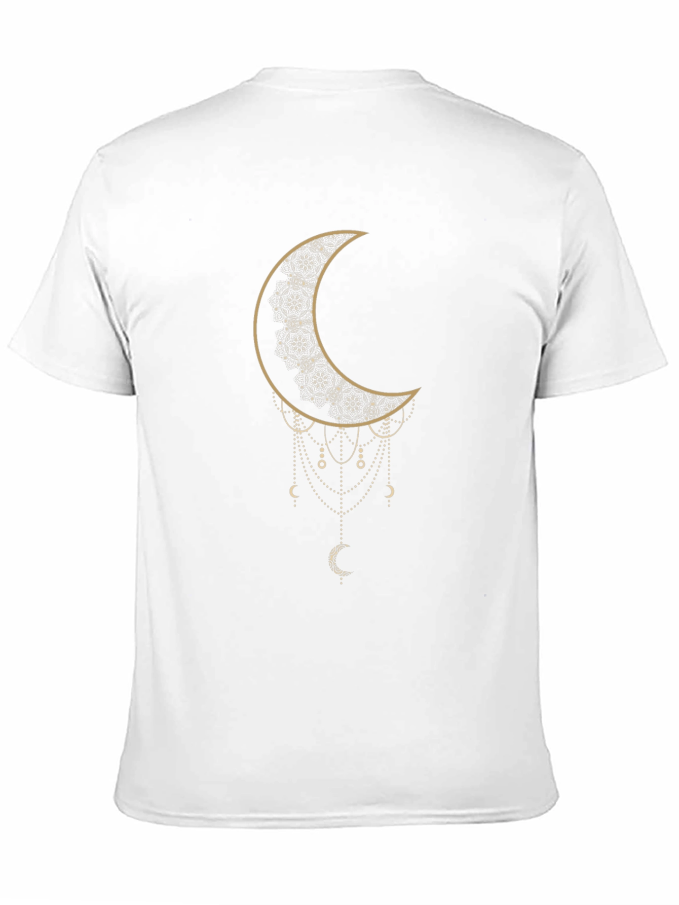 Black Crescent Moon Graphic Tee - Black Cotton Blend view 11