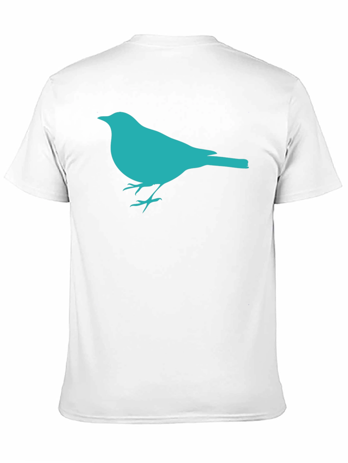 Black Bird Silhouette Graphic Black T-Shirt view 11