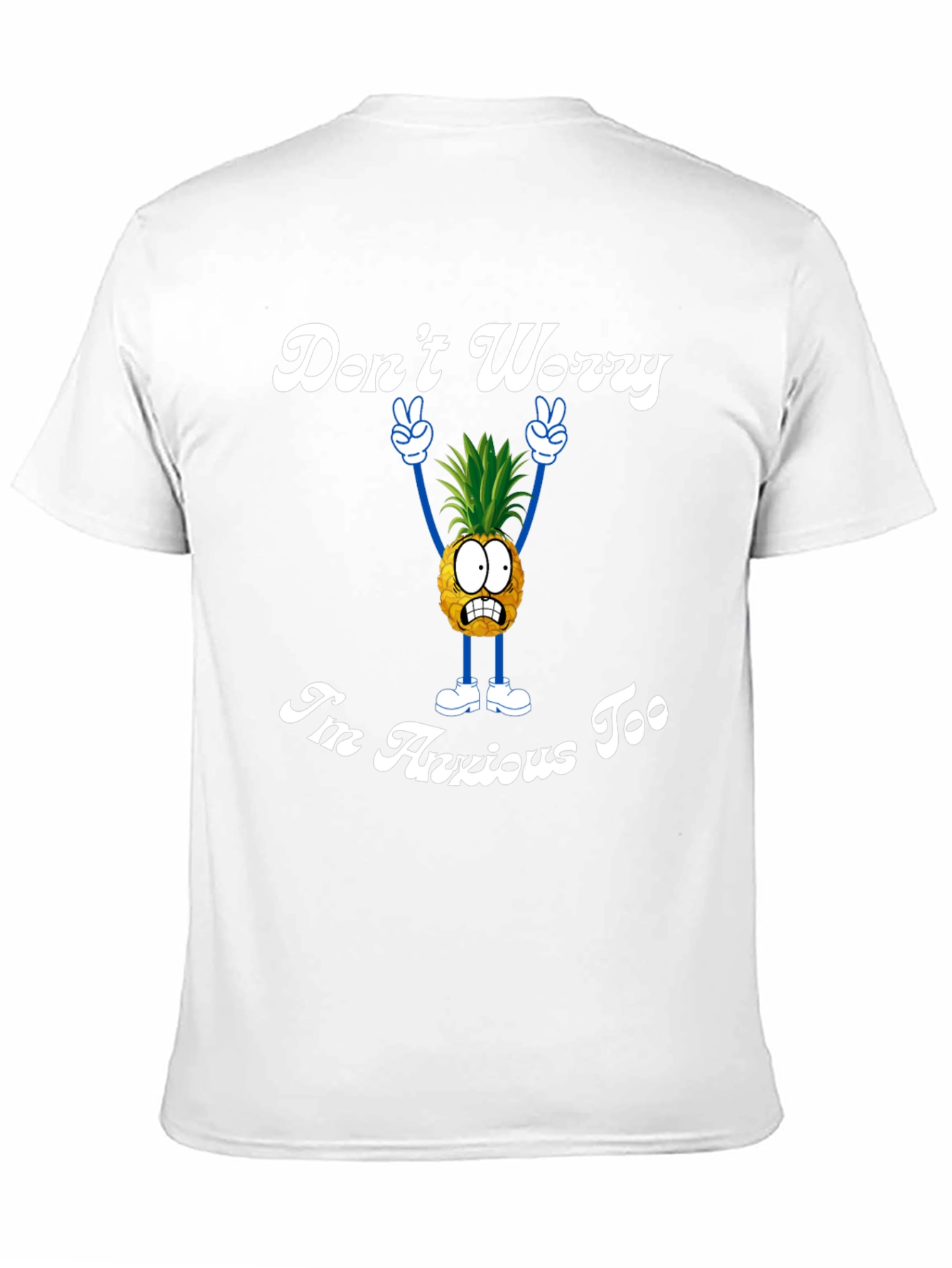 Black Anxious Pineapple Graphic Tee view 11