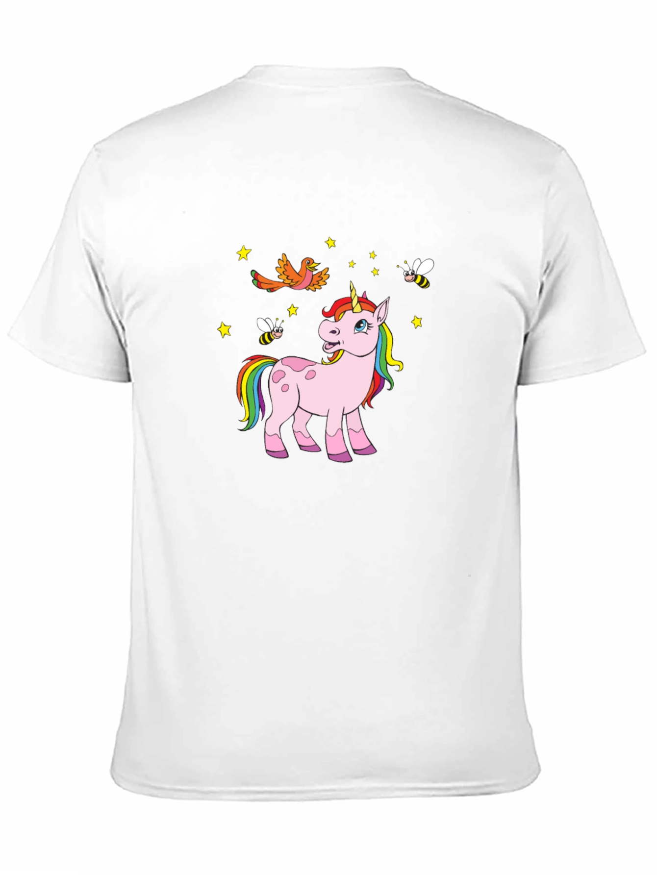 Black Unicorn & Friends Graphic Print Black T-Shirt view 11