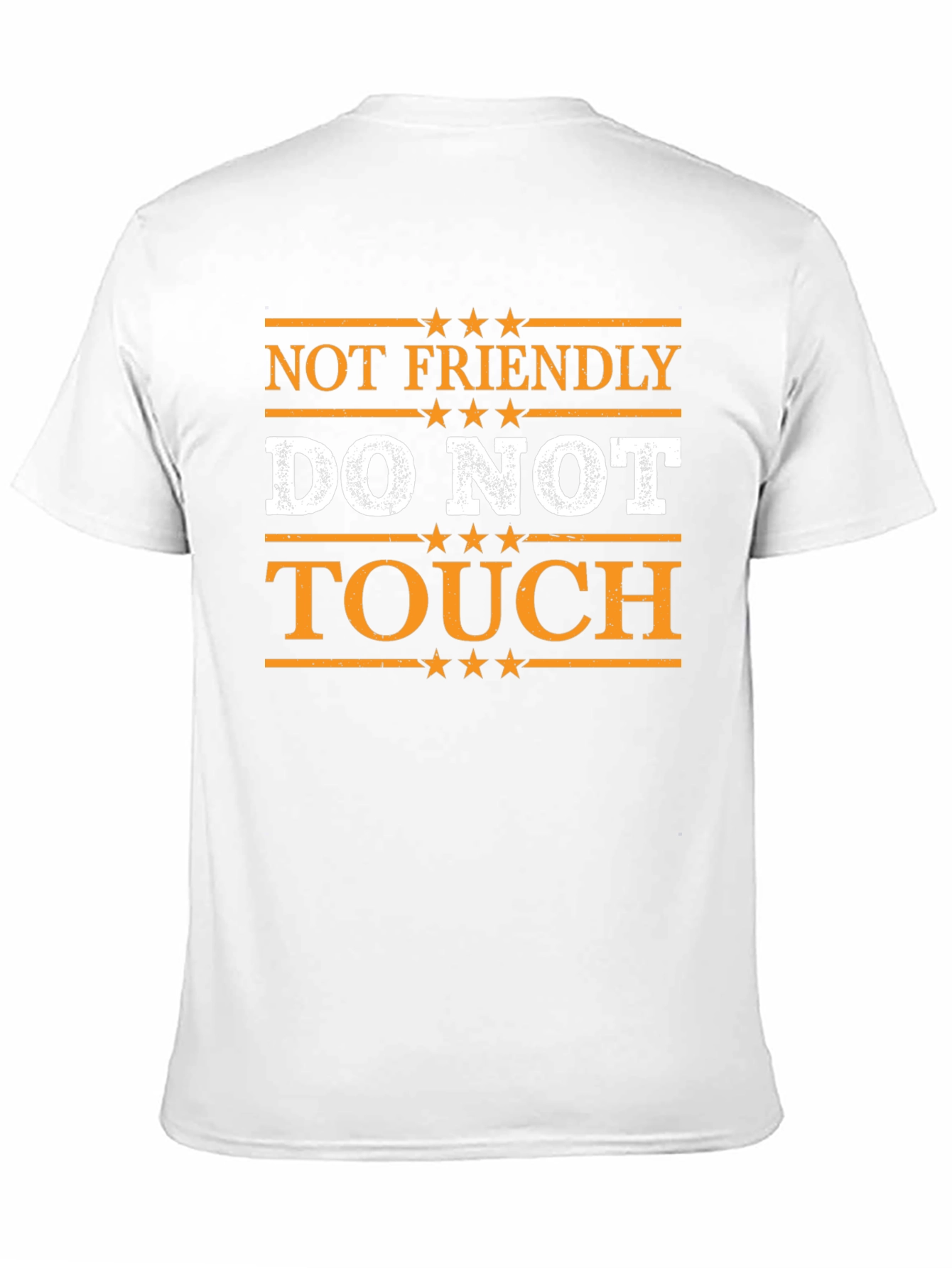 Black Not Friendly Do Not Touch Graphic T-Shirt view 11