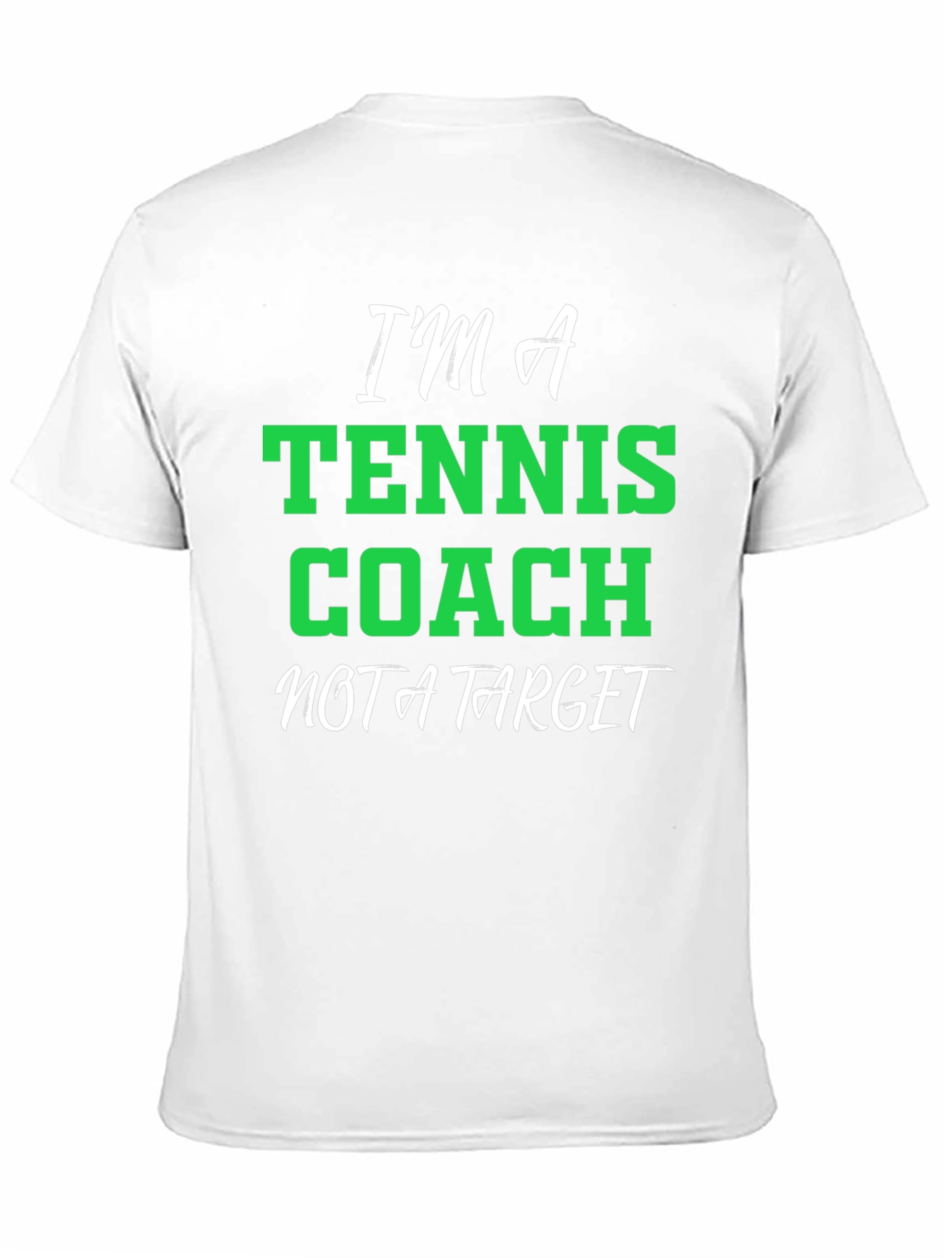 Black Tennis Coach T-Shirt - Funny Graphic Tee view 11