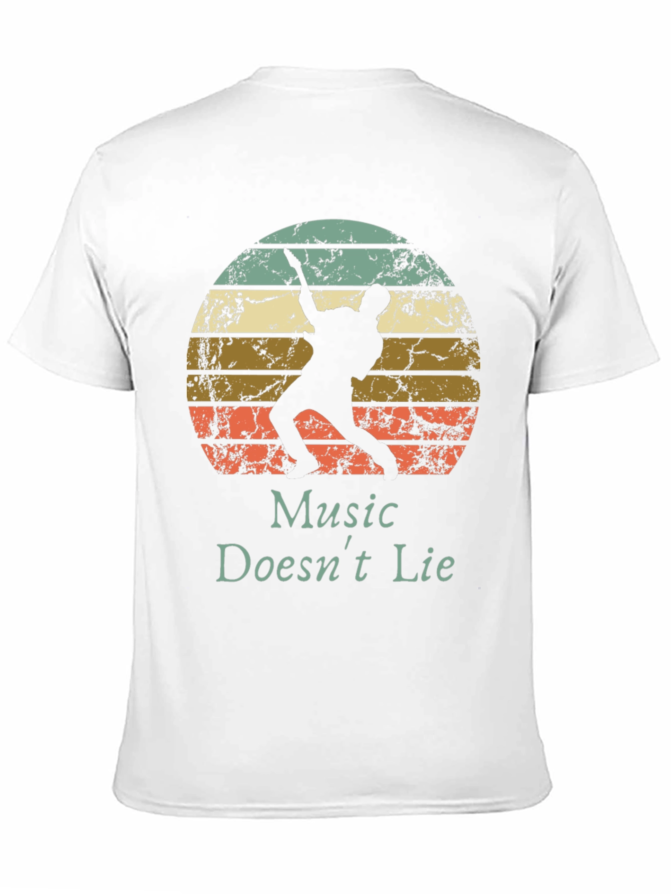 Black Music Doesn't Lie Retro Graphic Tee view 11