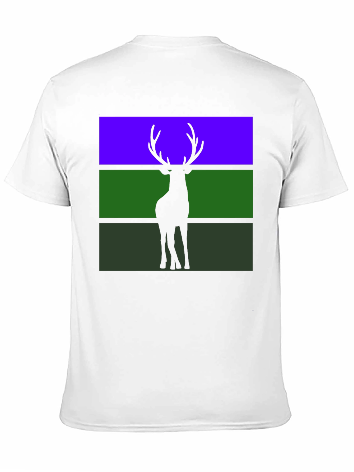 Black Deer Silhouette Graphic Tee view 11