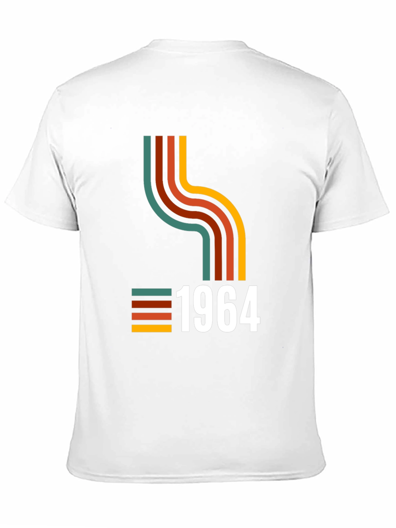 Black Retro 1964 Graphic Tee - Vintage Birthday Shirt view 11