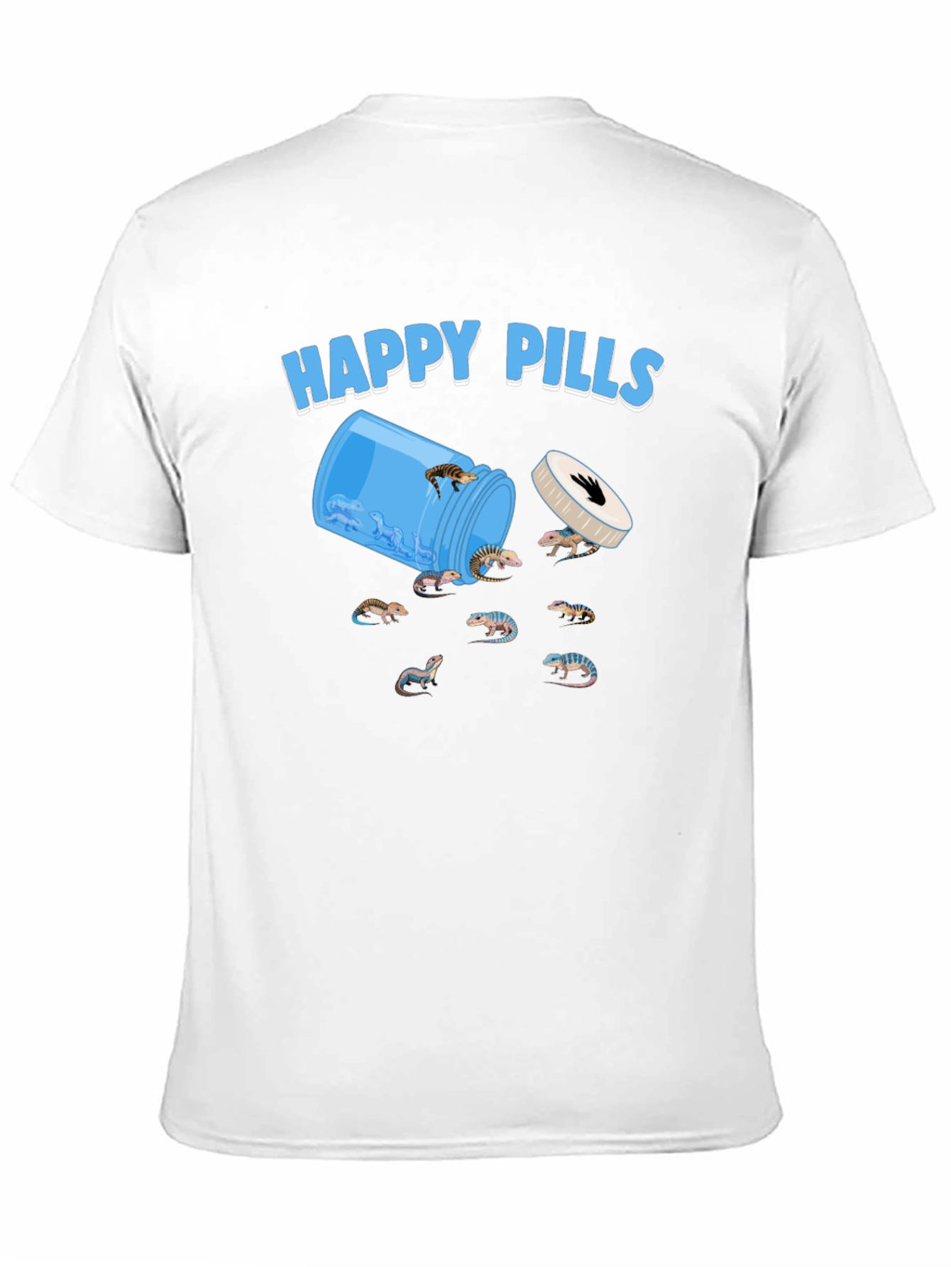 Black Happy Pills Lizard T-Shirt view 11