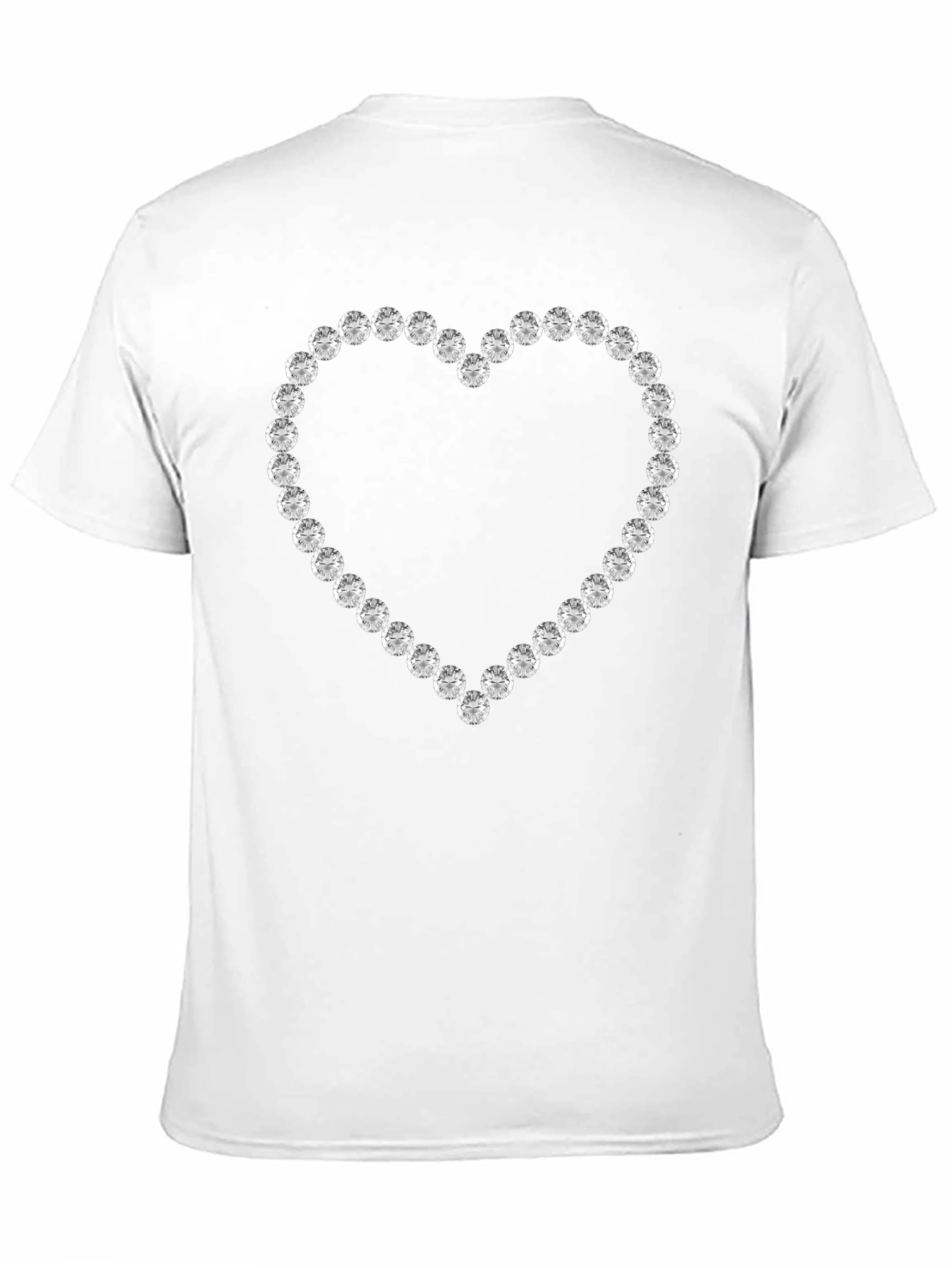 Black Diamond Heart Graphic Tee - Stylish & Unique view 11