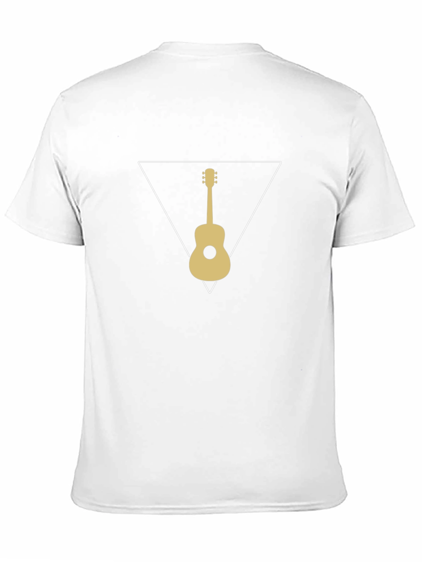Black Guitar Triangle Graphic T-Shirt - Black view 11