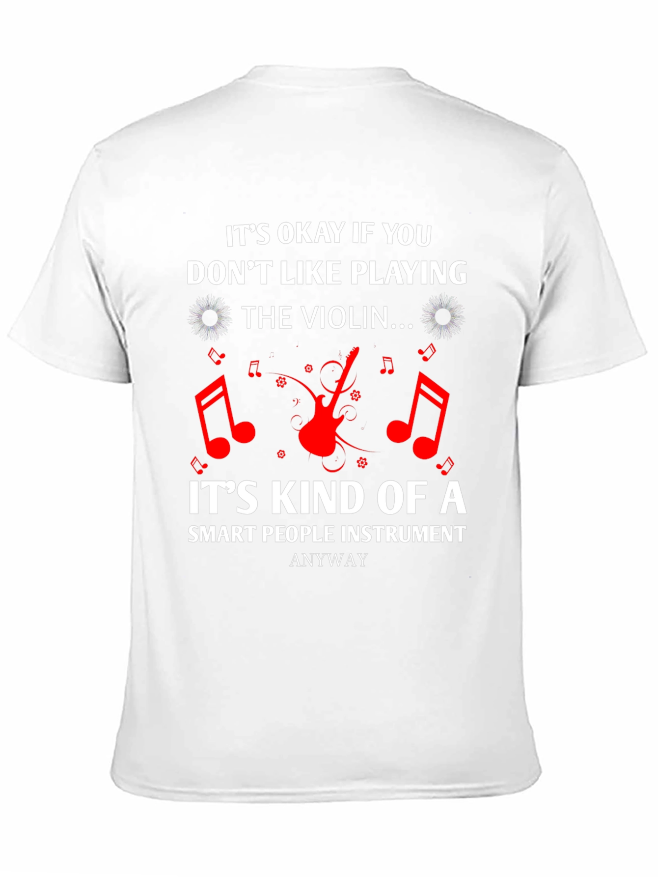 Black Funny Violin Lover T-Shirt - Smart People Instrument view 11