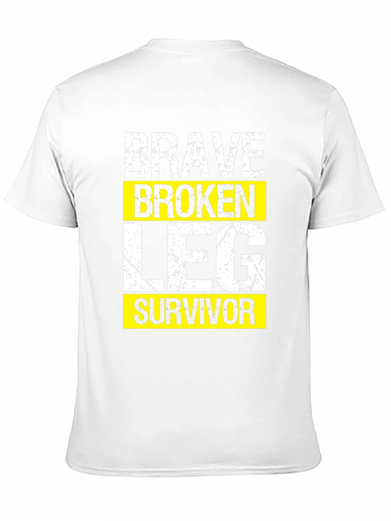 Black Brave Broken Leg Survivor Graphic T-Shirt view 11