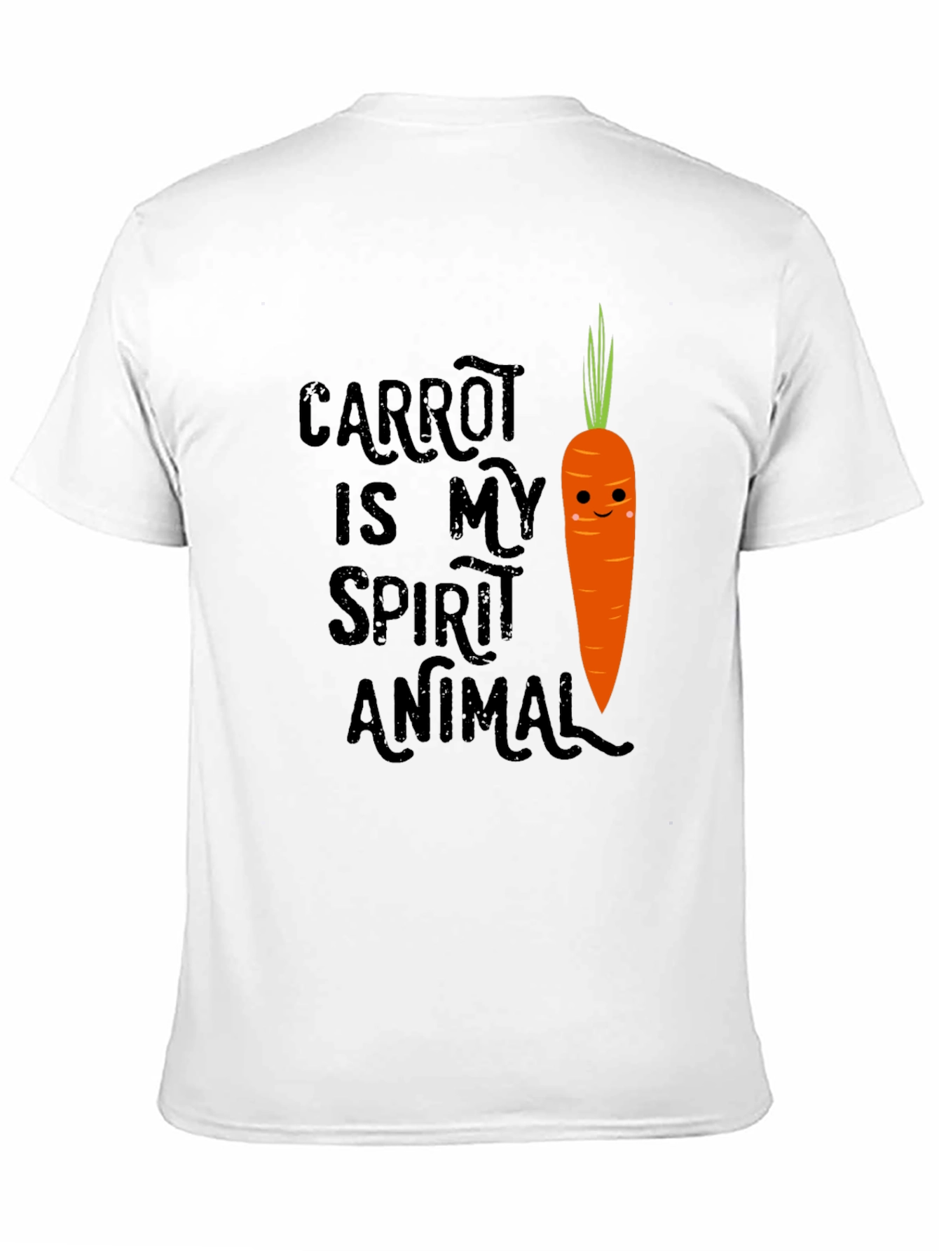 Black Carrot Spirit Animal Graphic Tee - Funny Vegan T-Shirt view 11