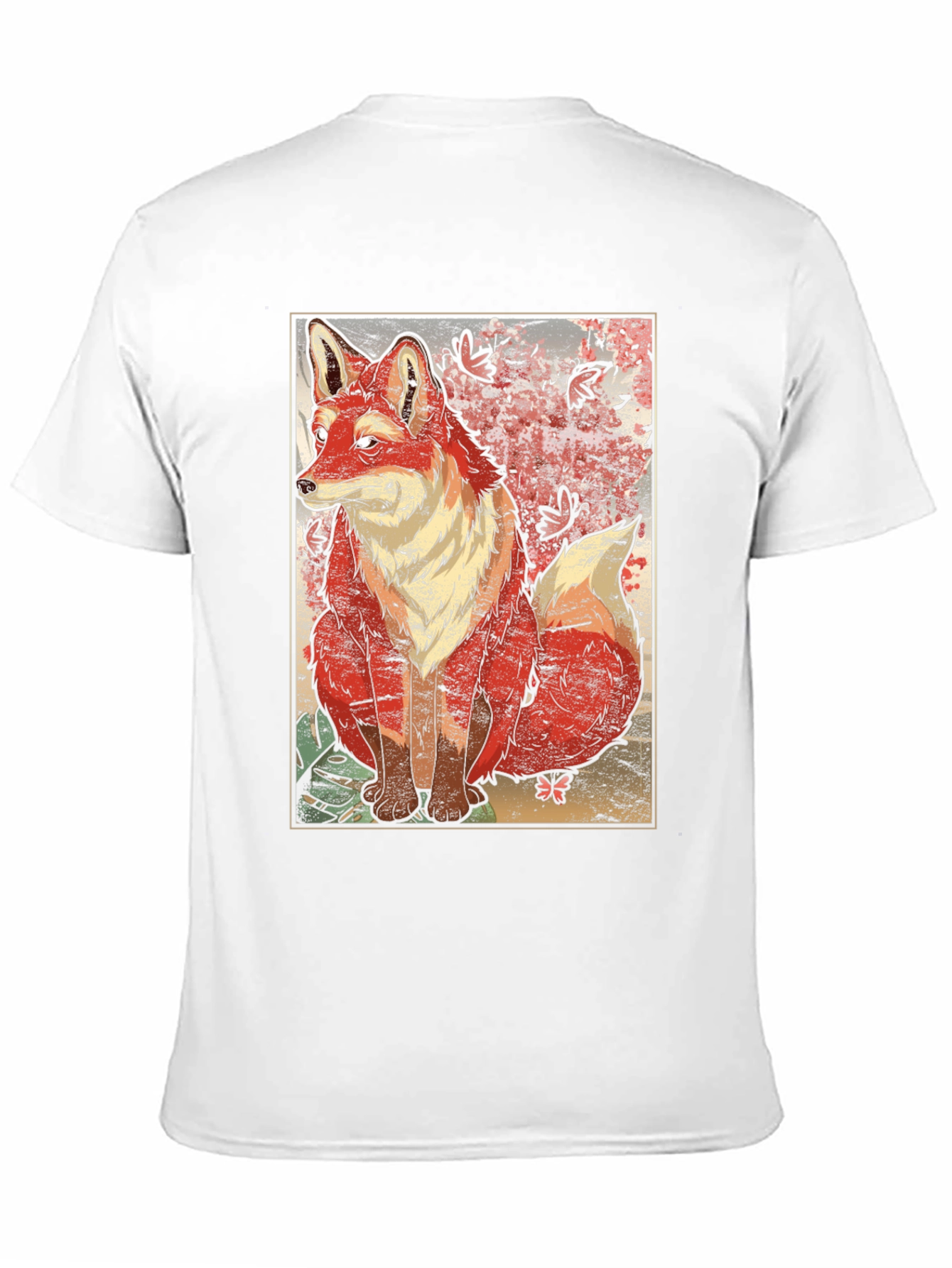 Black Artistic Fox Graphic T-Shirt - Unique Design view 11