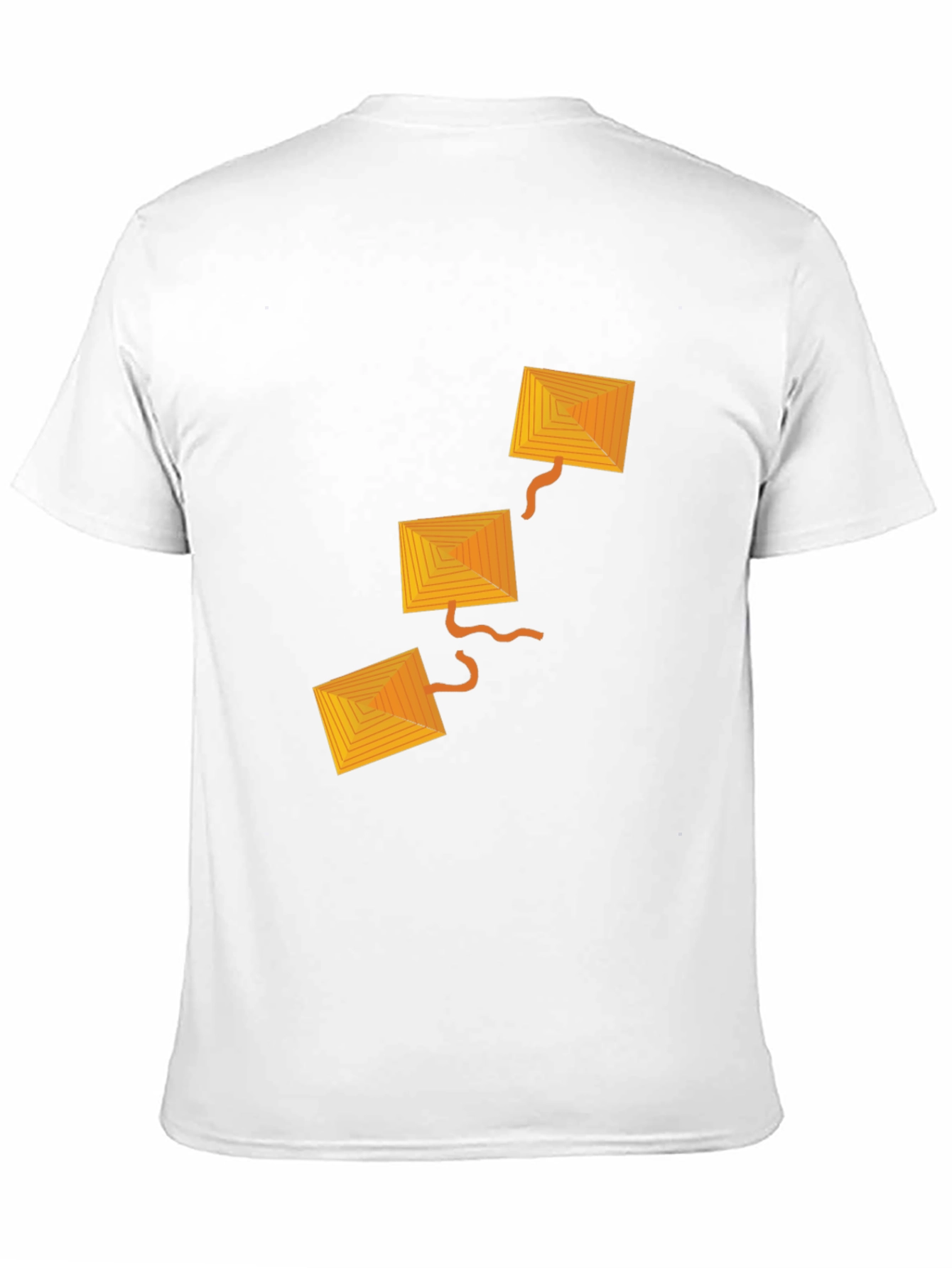 Black Geometric Kite Graphic Black T-Shirt view 11