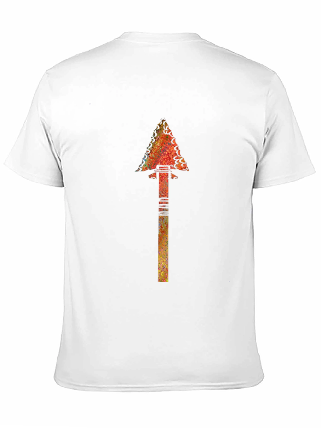 Black Tribal Arrowhead Graphic Tee - Stylish Men's Black T-Shirt view 11