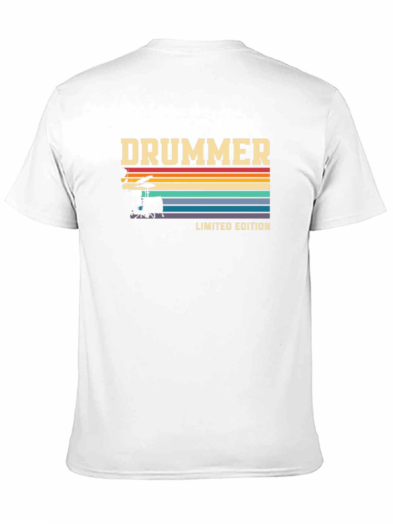 Black Vintage Drummer Limited Edition Graphic T-Shirt view 11
