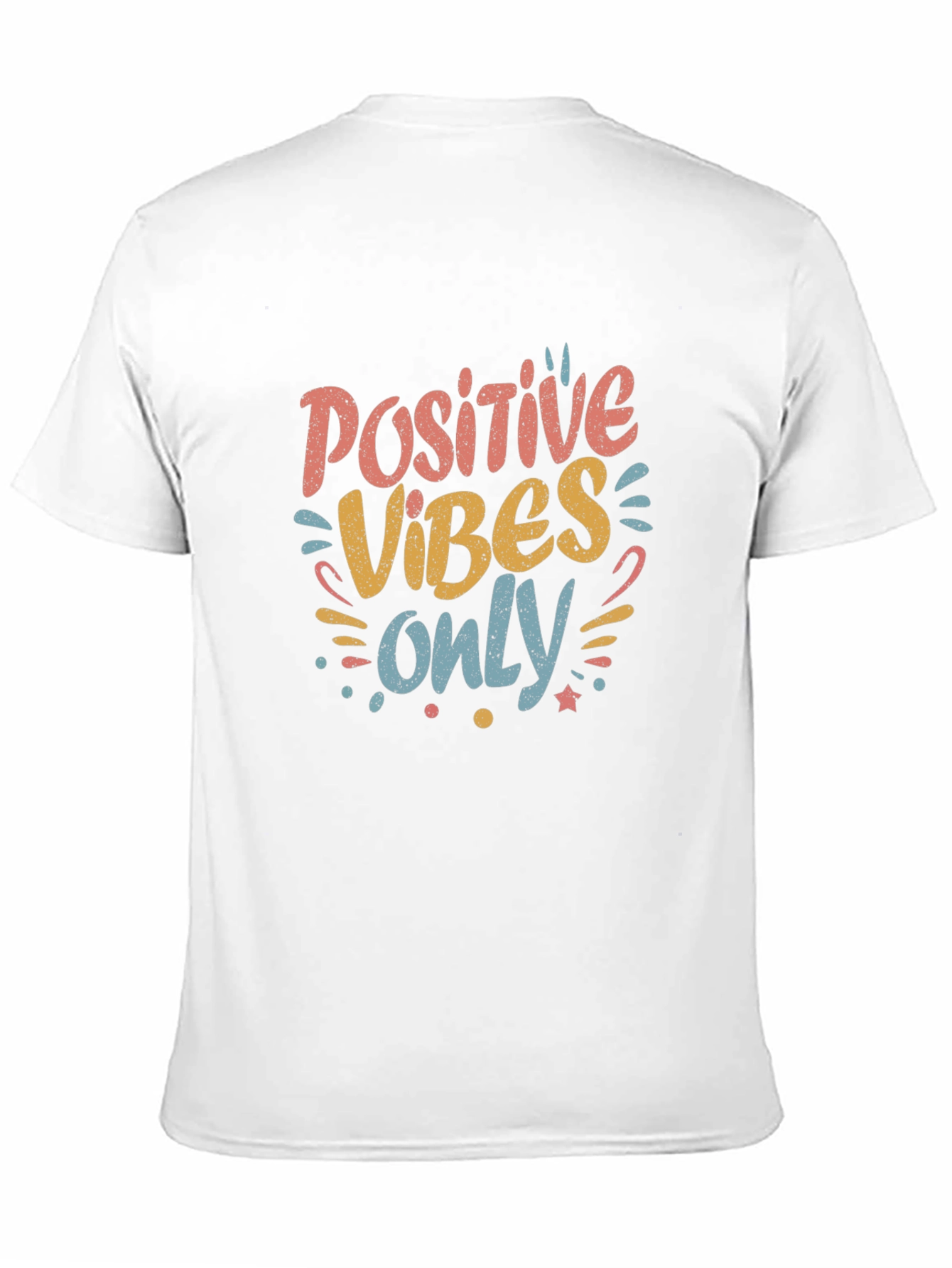Black Positive Vibes Only Graphic Tee - Black view 11