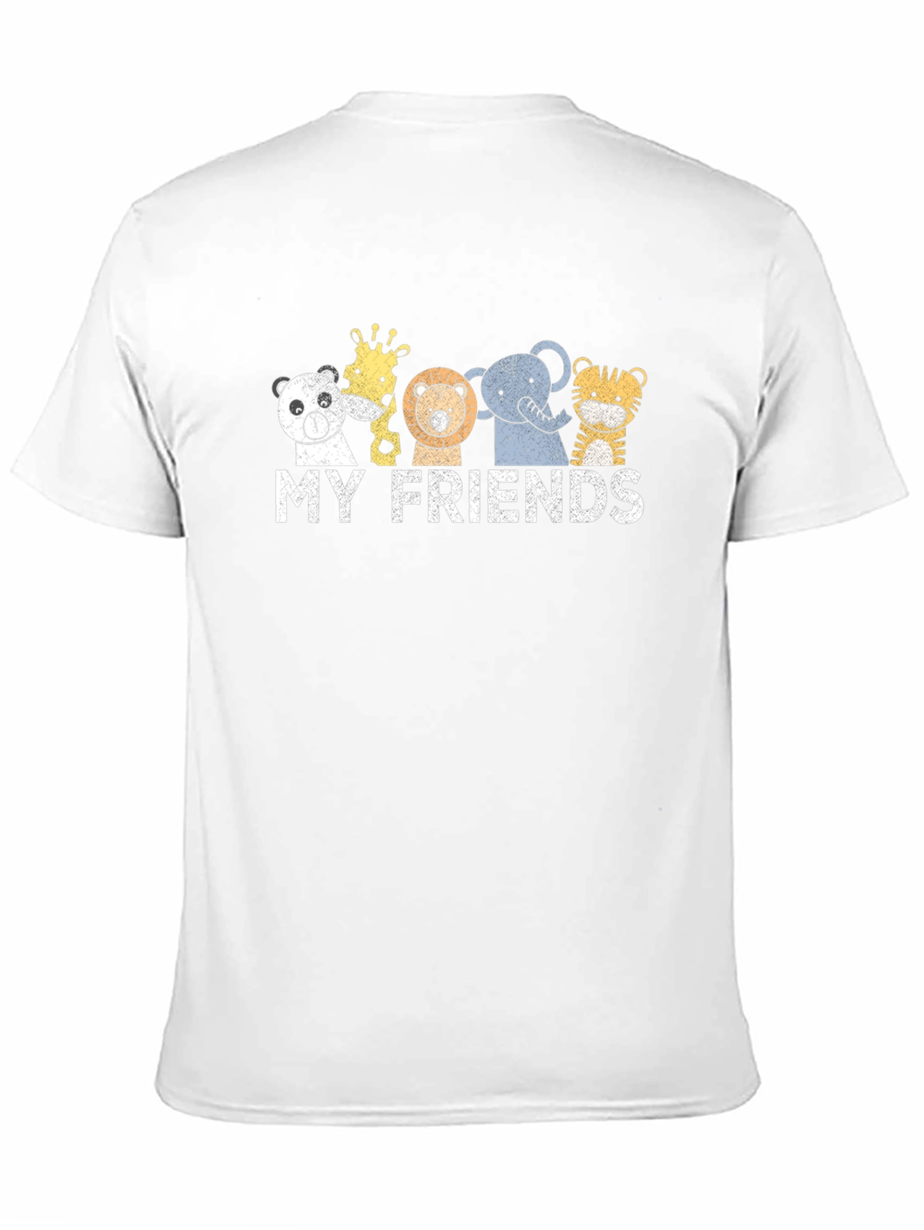 Black Cute Animal Friends Graphic T-Shirt view 11