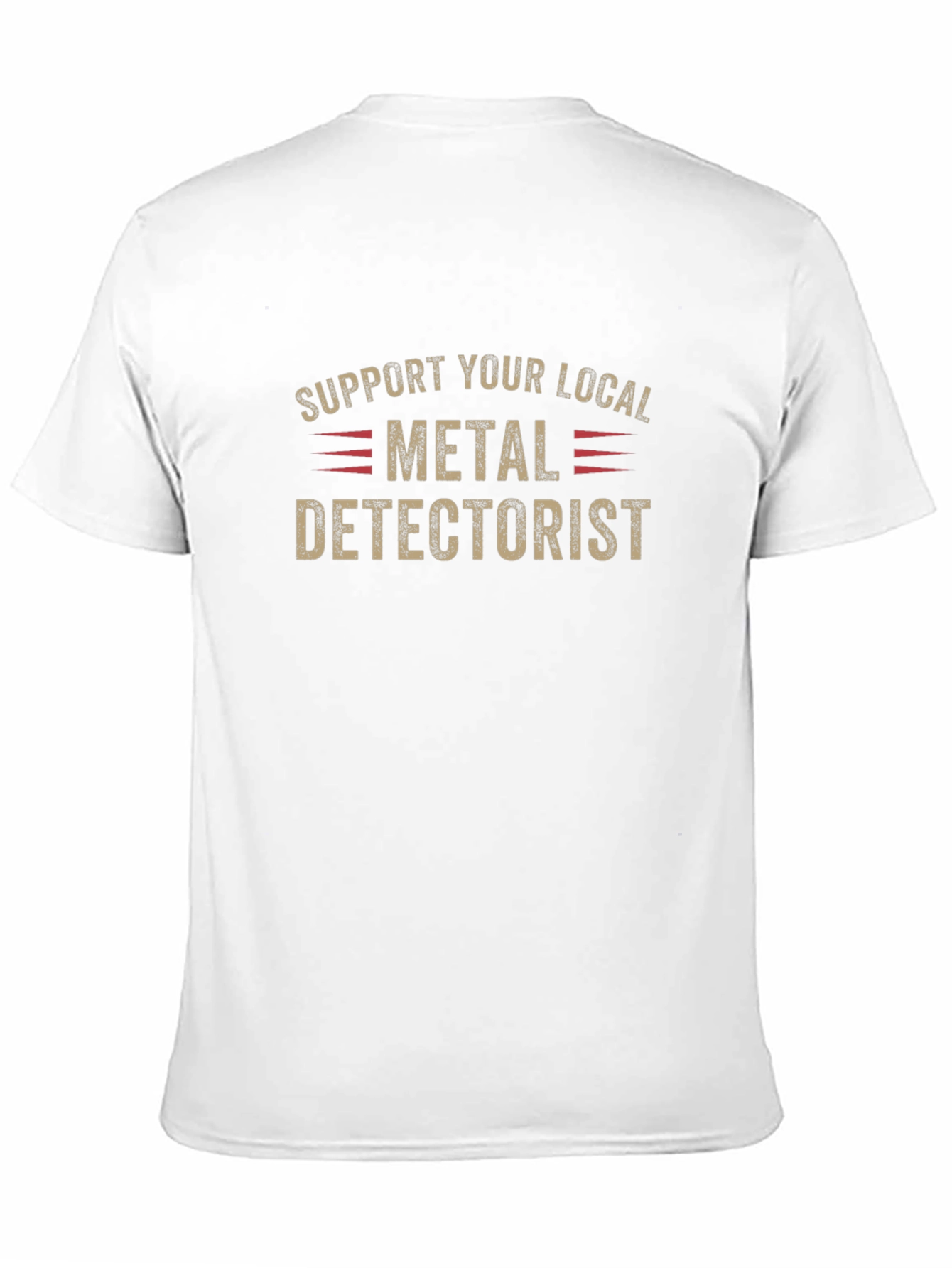 Black Metal Detectorist T-Shirt - Support Your Local Hobbyist view 11