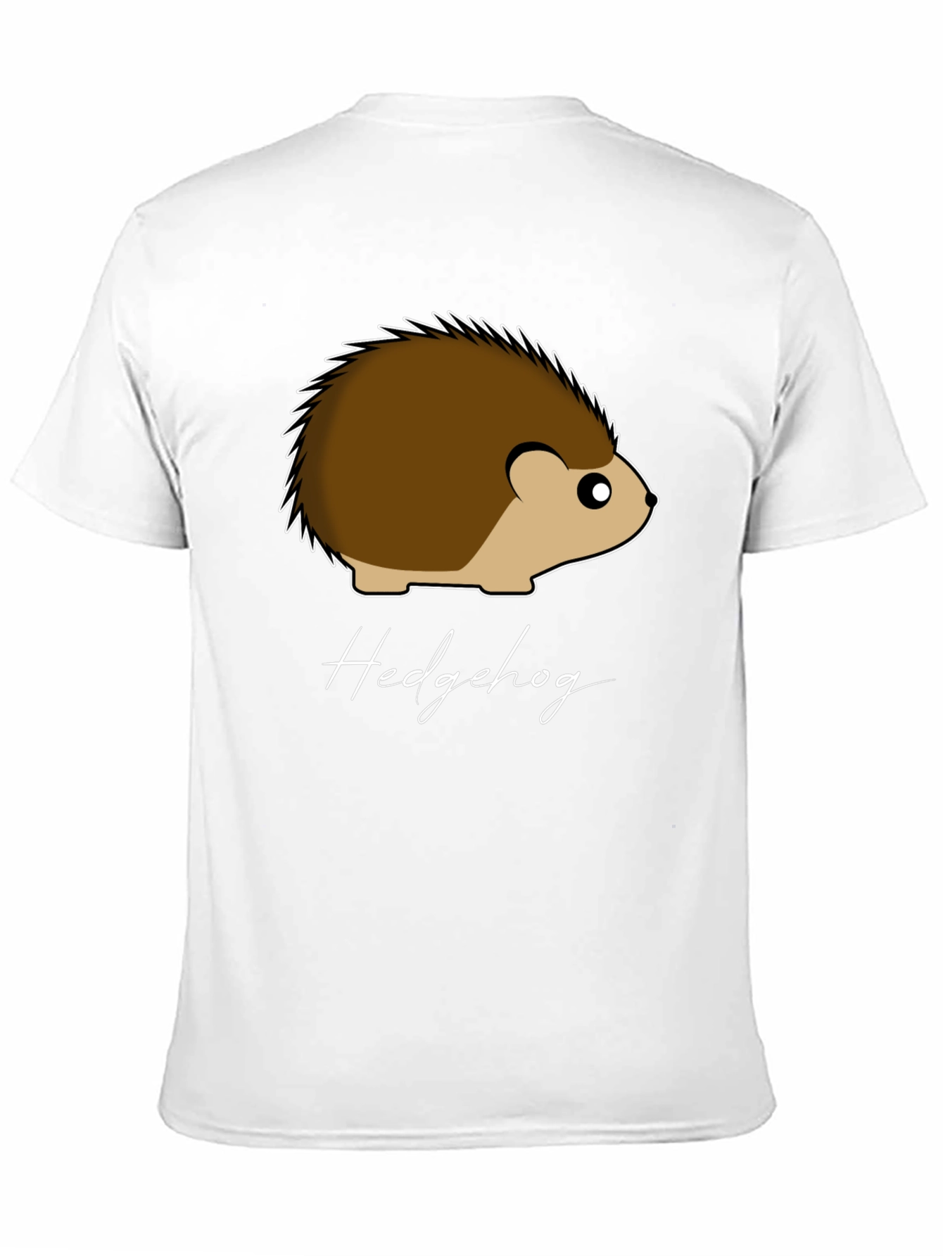 Black Hedgehog Graphic Tee - Soft Cotton Black T-Shirt view 11