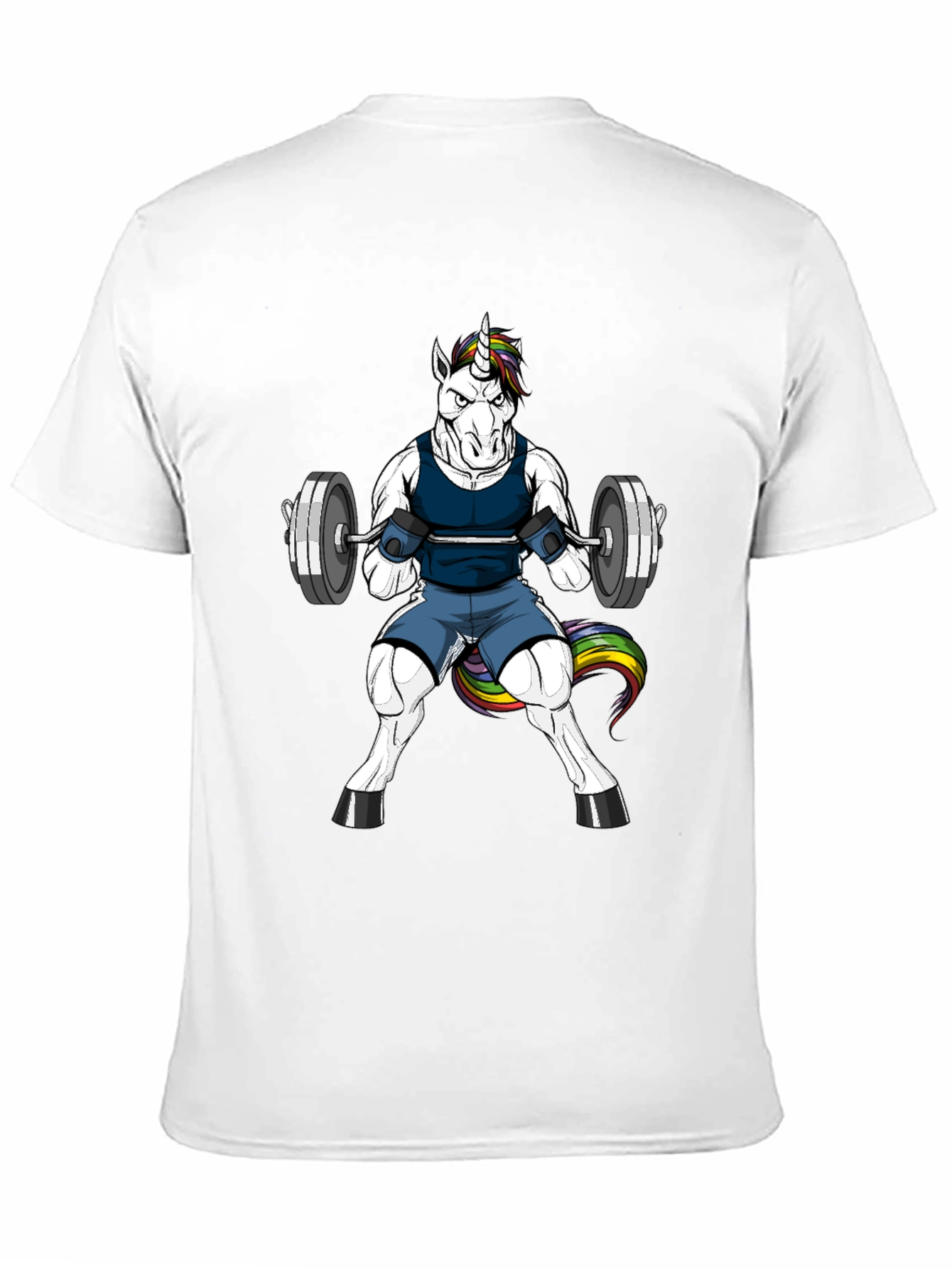 Black Unicorn Gym T-Shirt - Funny Workout Tee view 11
