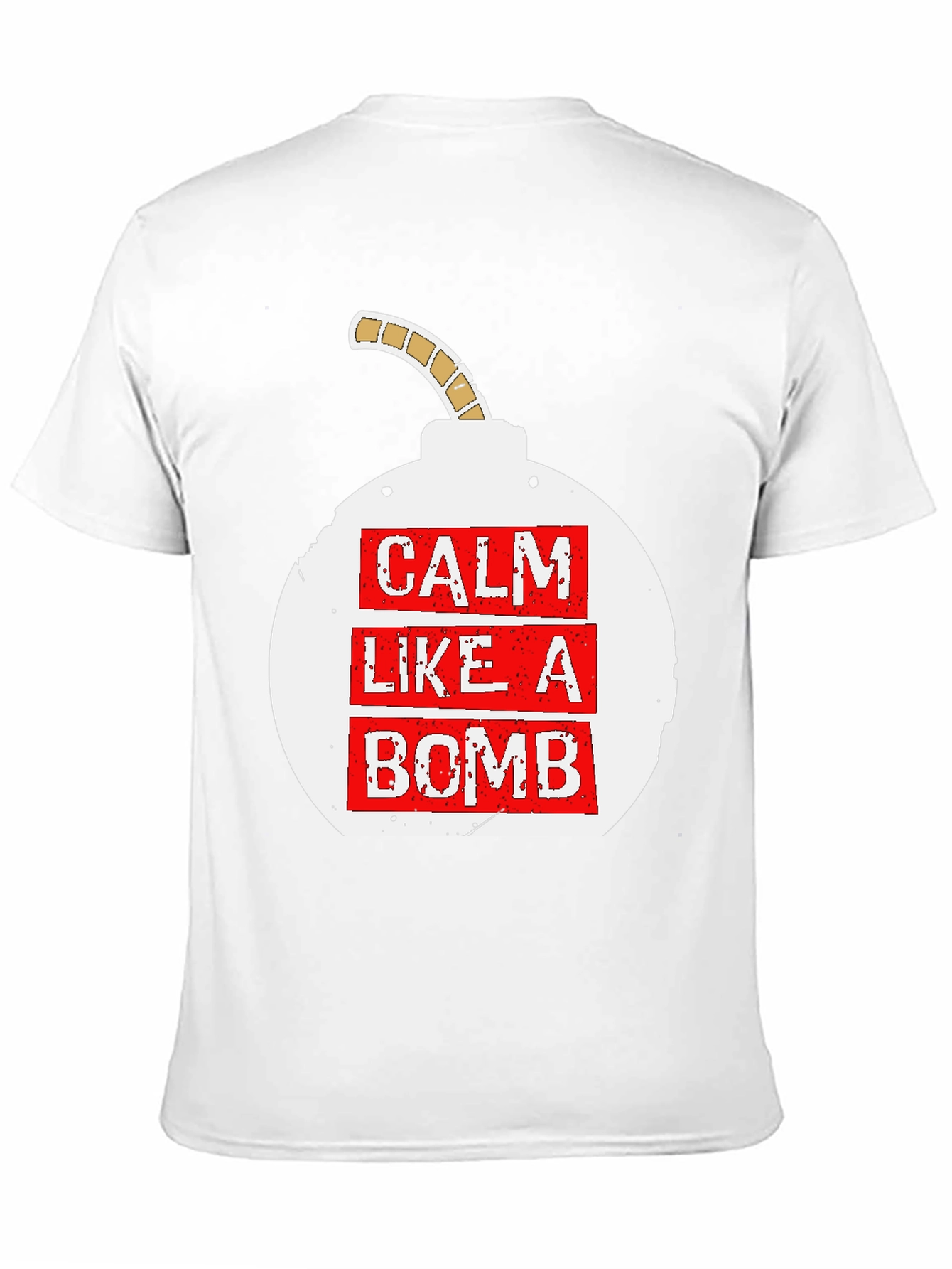 Black Calm Like A Bomb Graphic Tee view 11