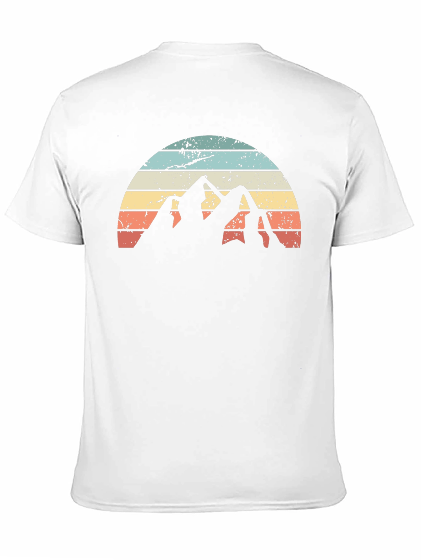 Black Vintage Mountain Sunset Graphic Tee - Black view 11