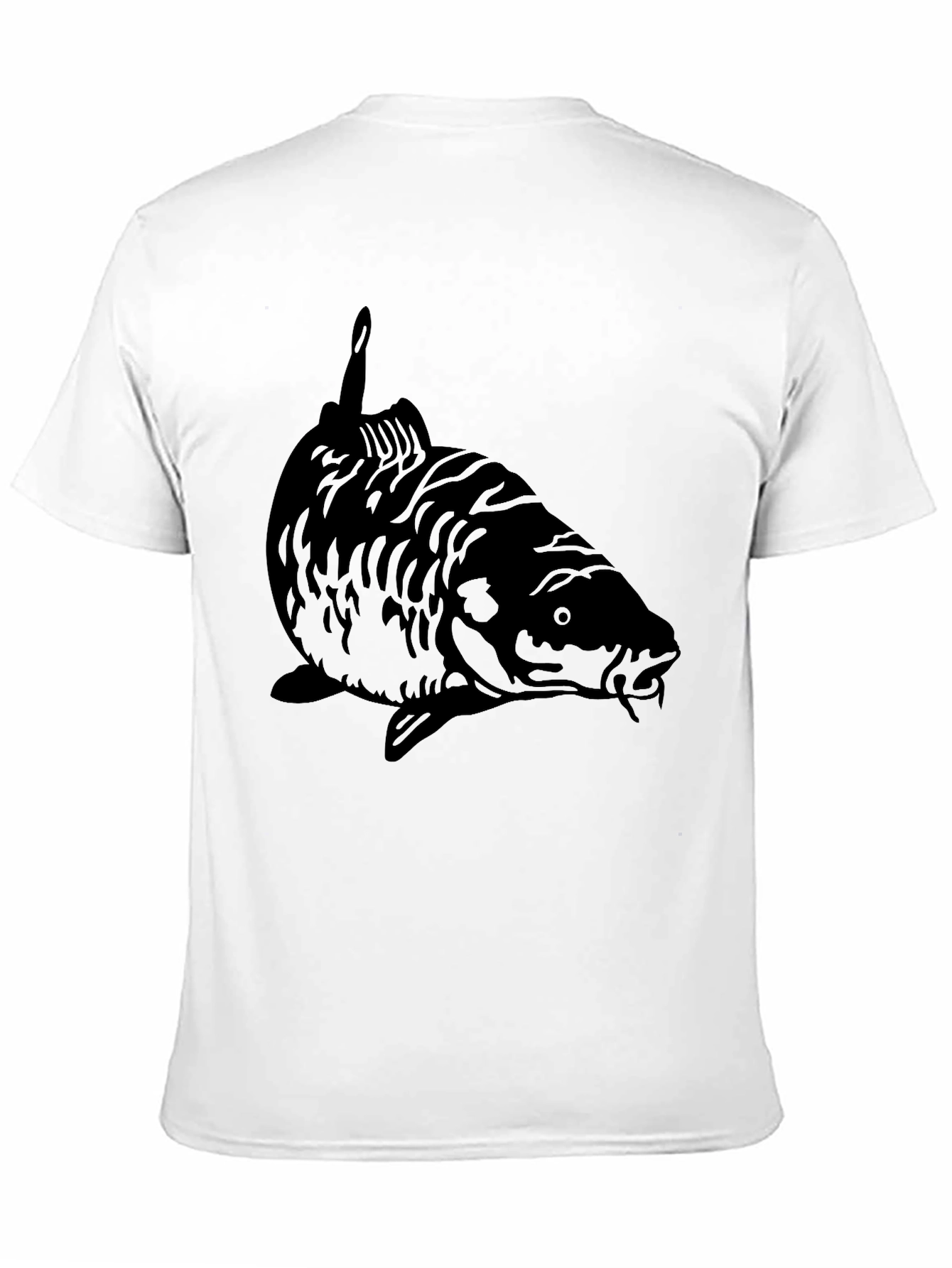 Black Black Carp Fish Graphic Tee - Angler Style view 11