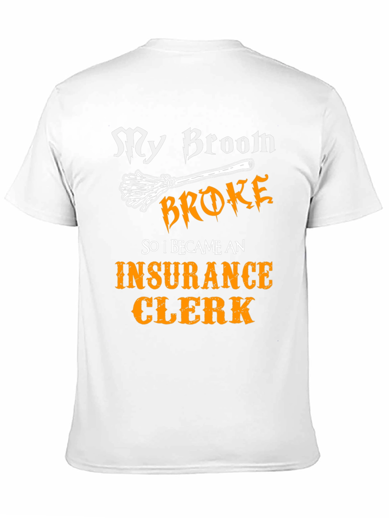 Black Funny Halloween Insurance Clerk T-Shirt view 11