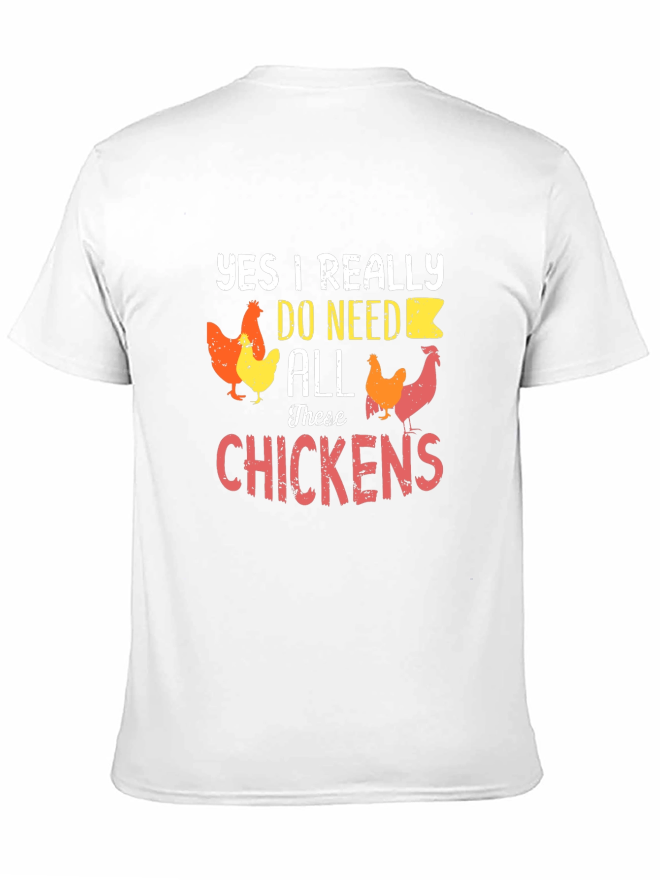 Black Funny Chicken Lover T-Shirt - Yes I Need All These Chickens view 11