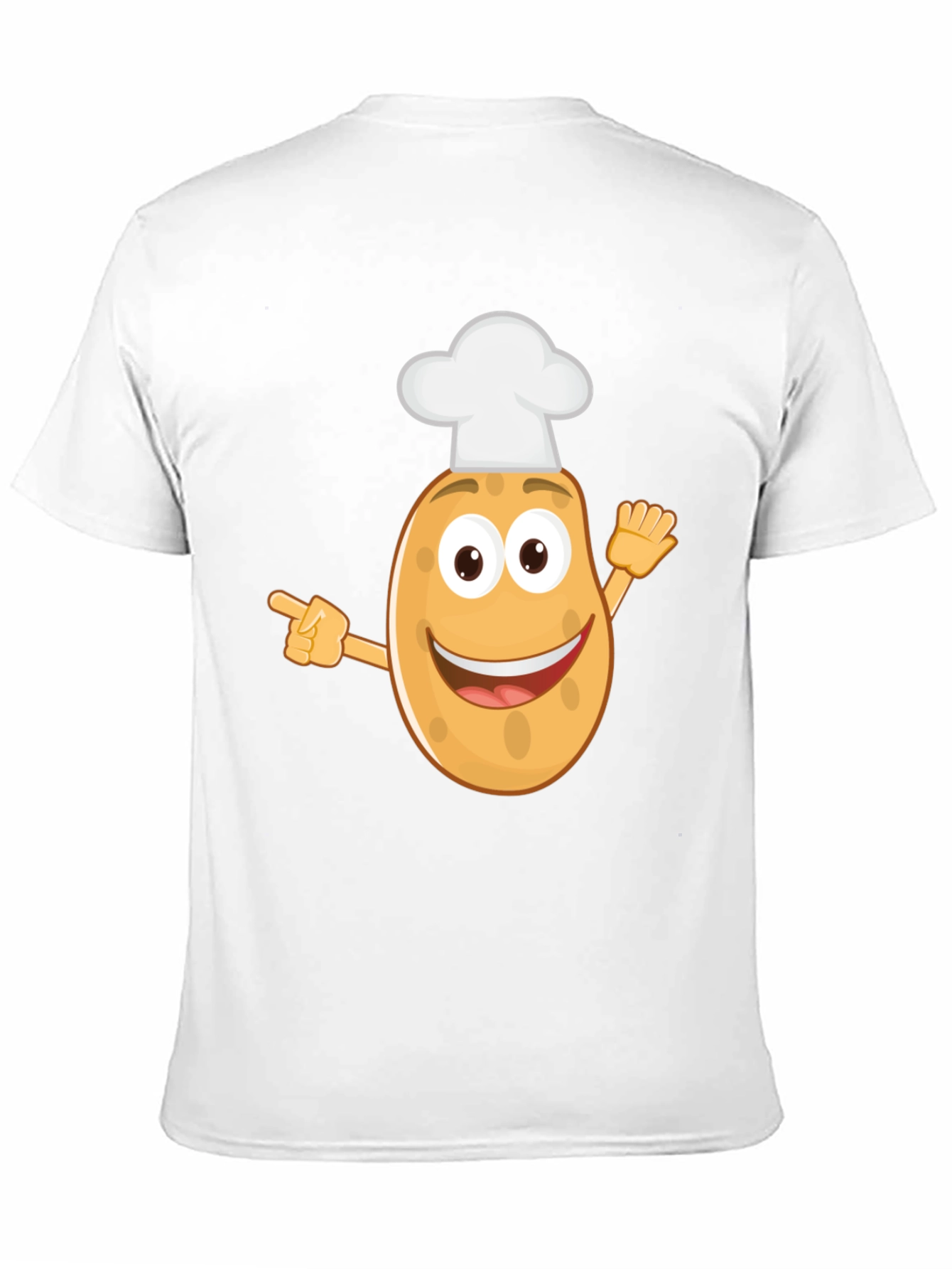 Black Funny Potato Chef T-Shirt view 11