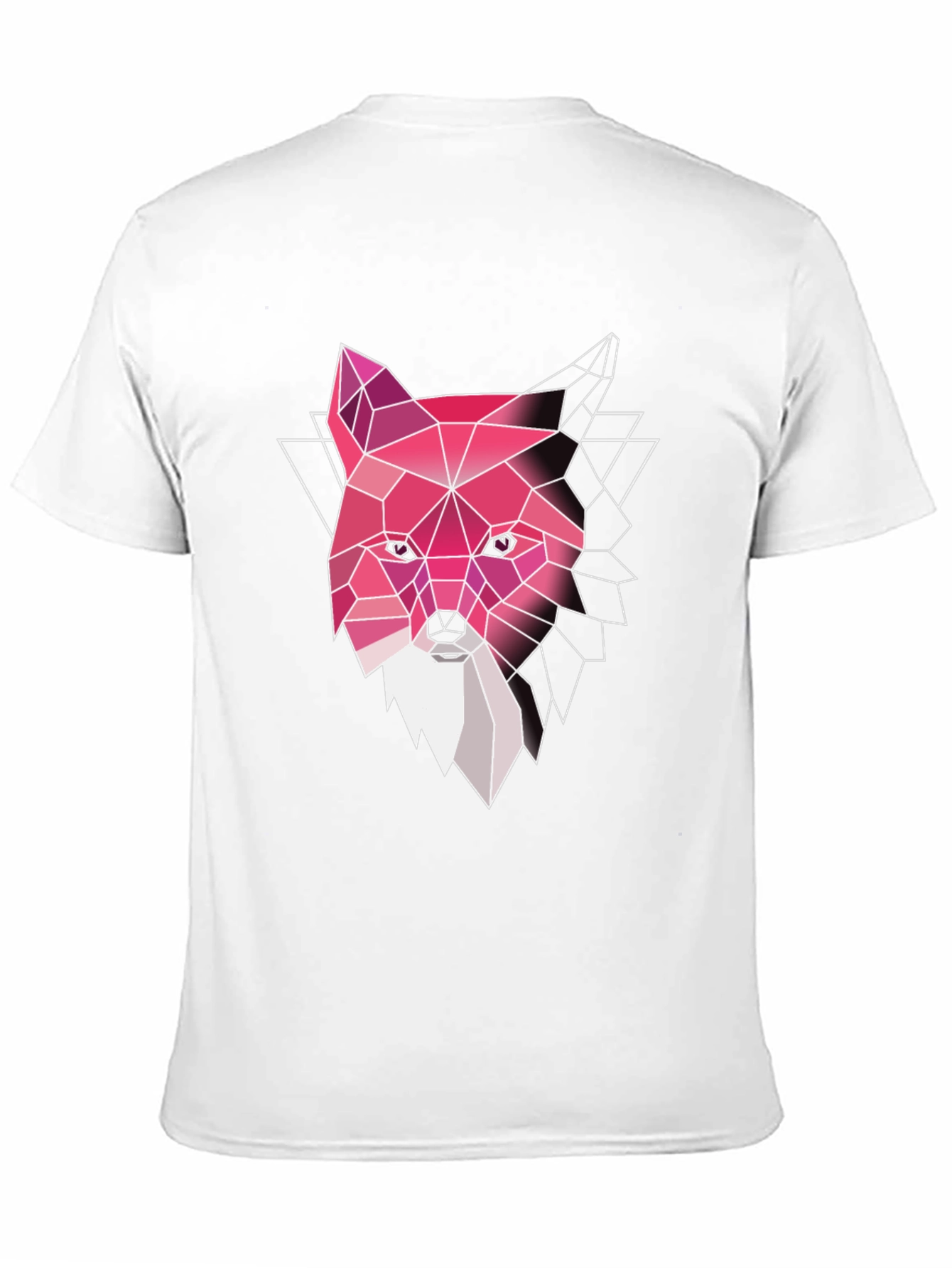 Black Geometric Fox T-Shirt - Modern Graphic Tee view 11