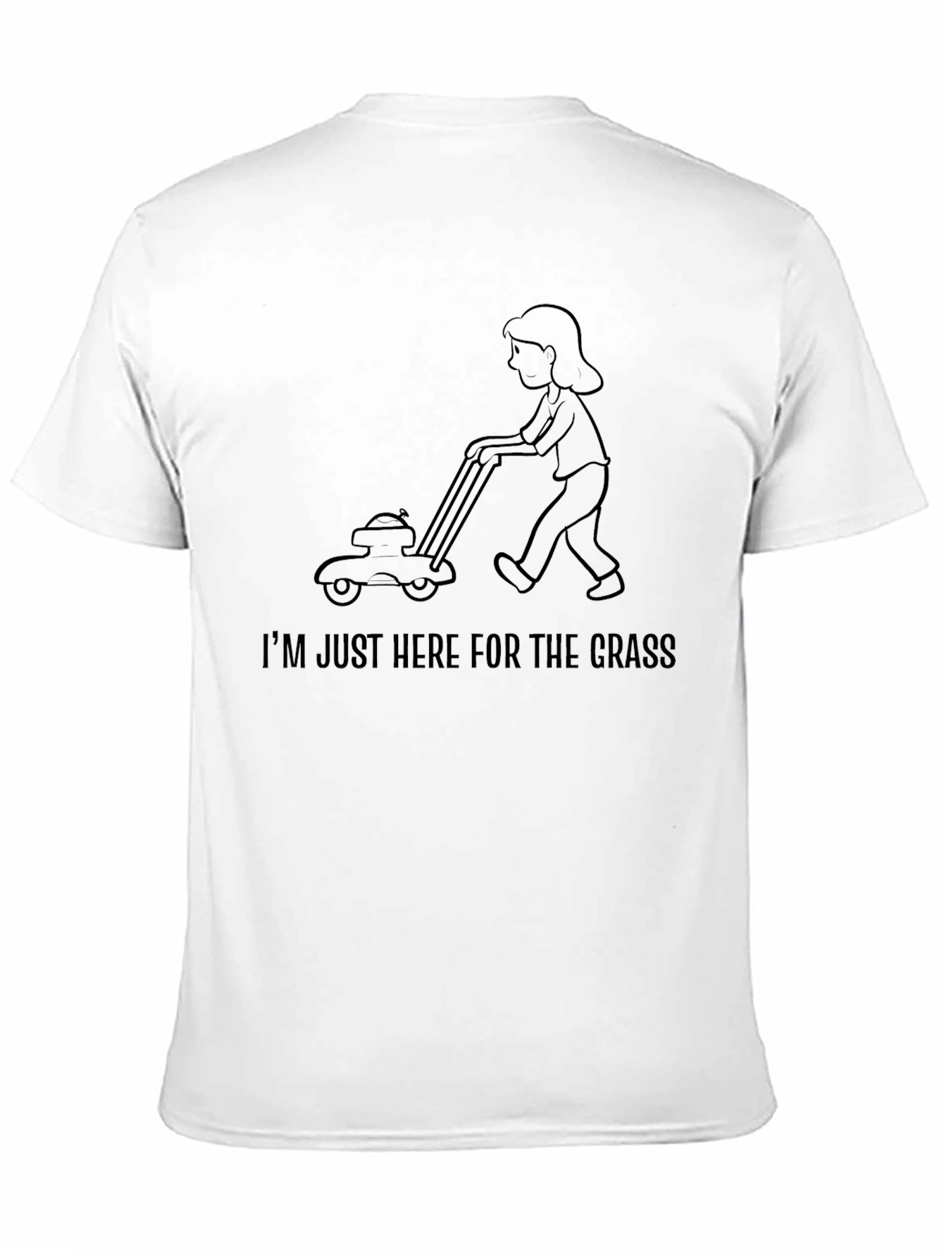 Black I'm Just Here For The Grass T-Shirt view 11