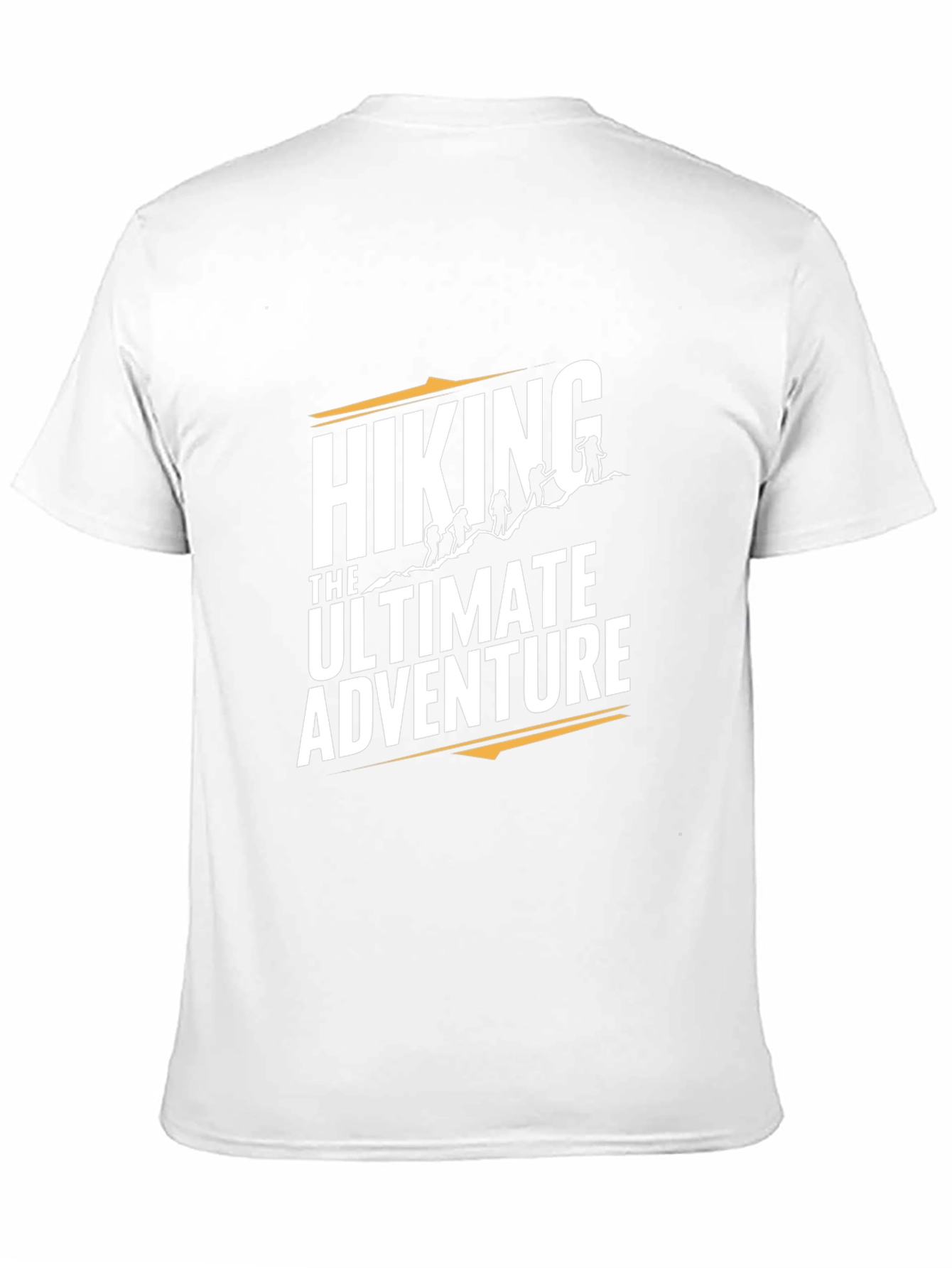 Black Hiking Adventure Graphic Tee - Black Cotton T-Shirt view 11