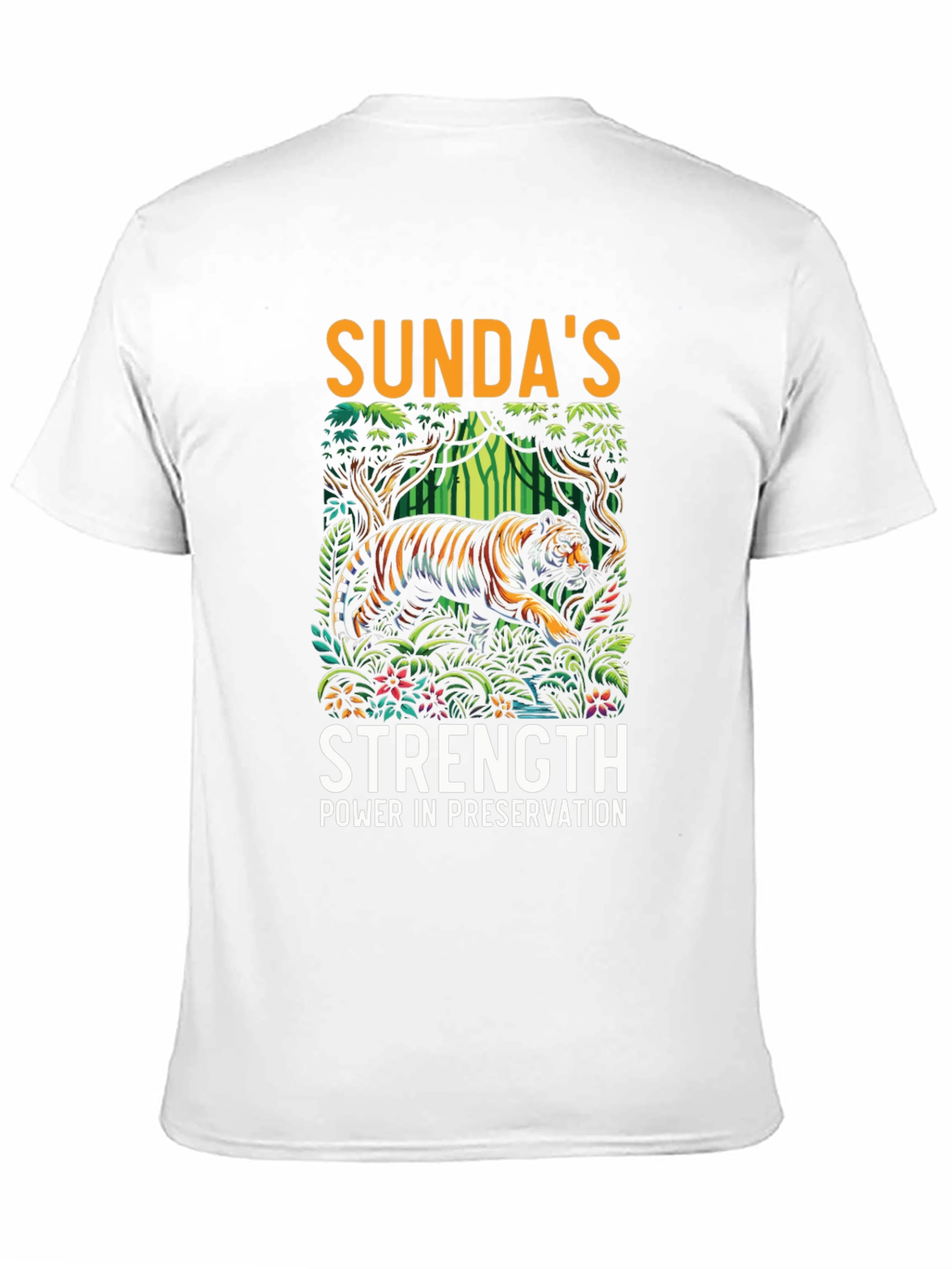 Black Sunda's Strength Tiger Graphic Tee view 11