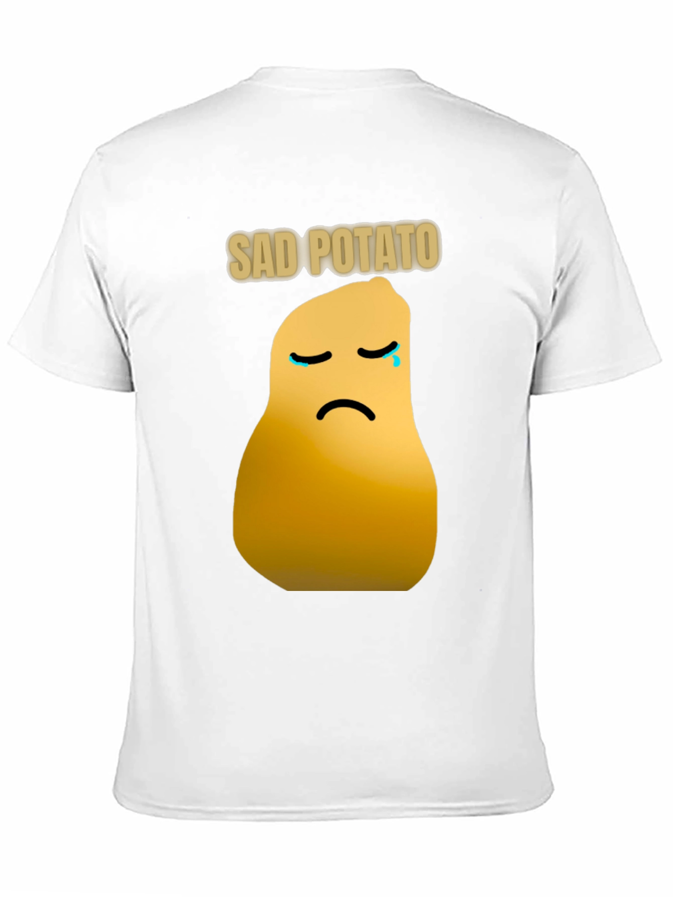 Black Sad Potato Graphic T-Shirt - Unisex Cotton Tee view 11