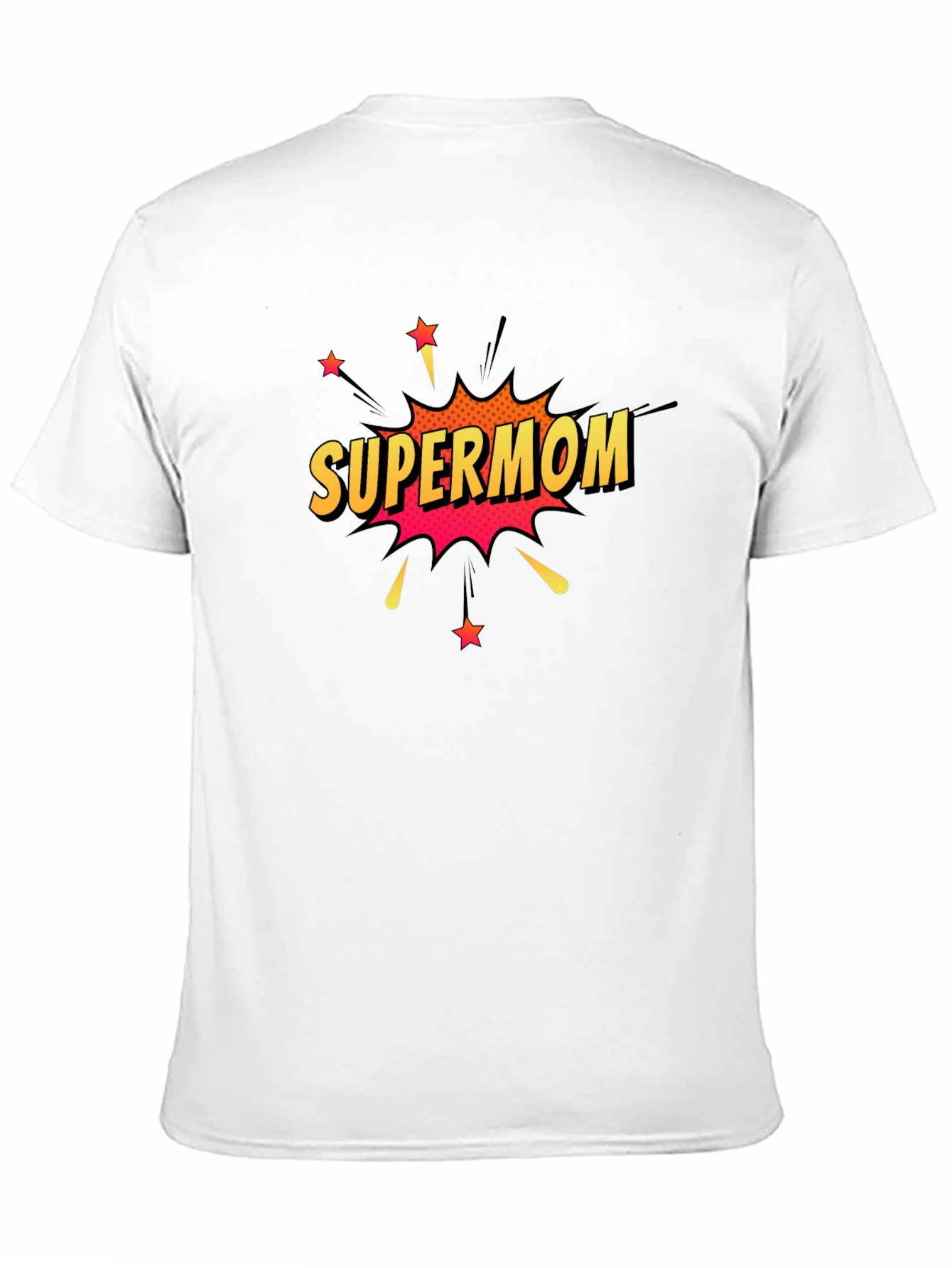 Black Supermom T-Shirt - Comic Style view 11