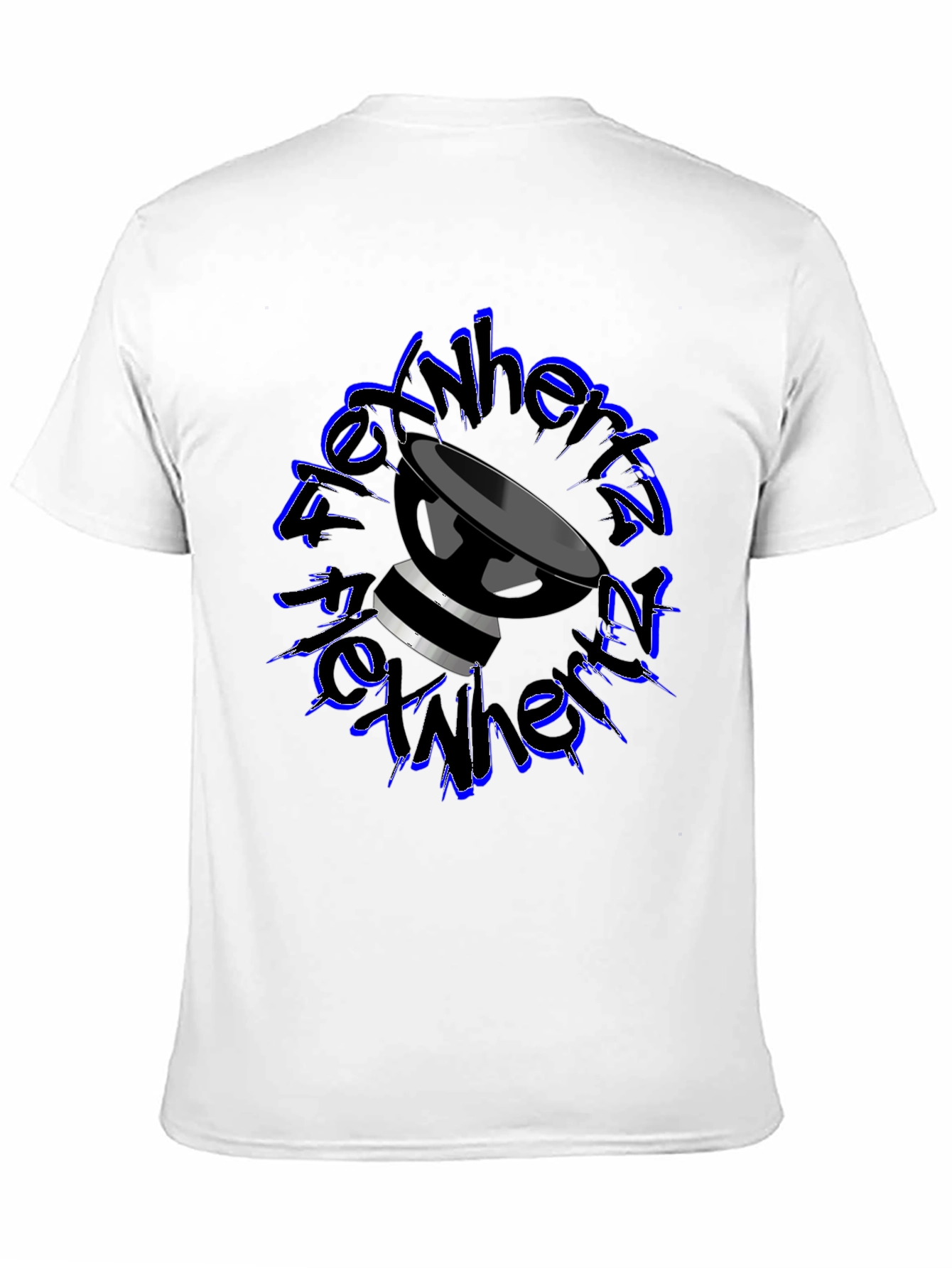 Black Black T-Shirt with Drum Graphic view 11