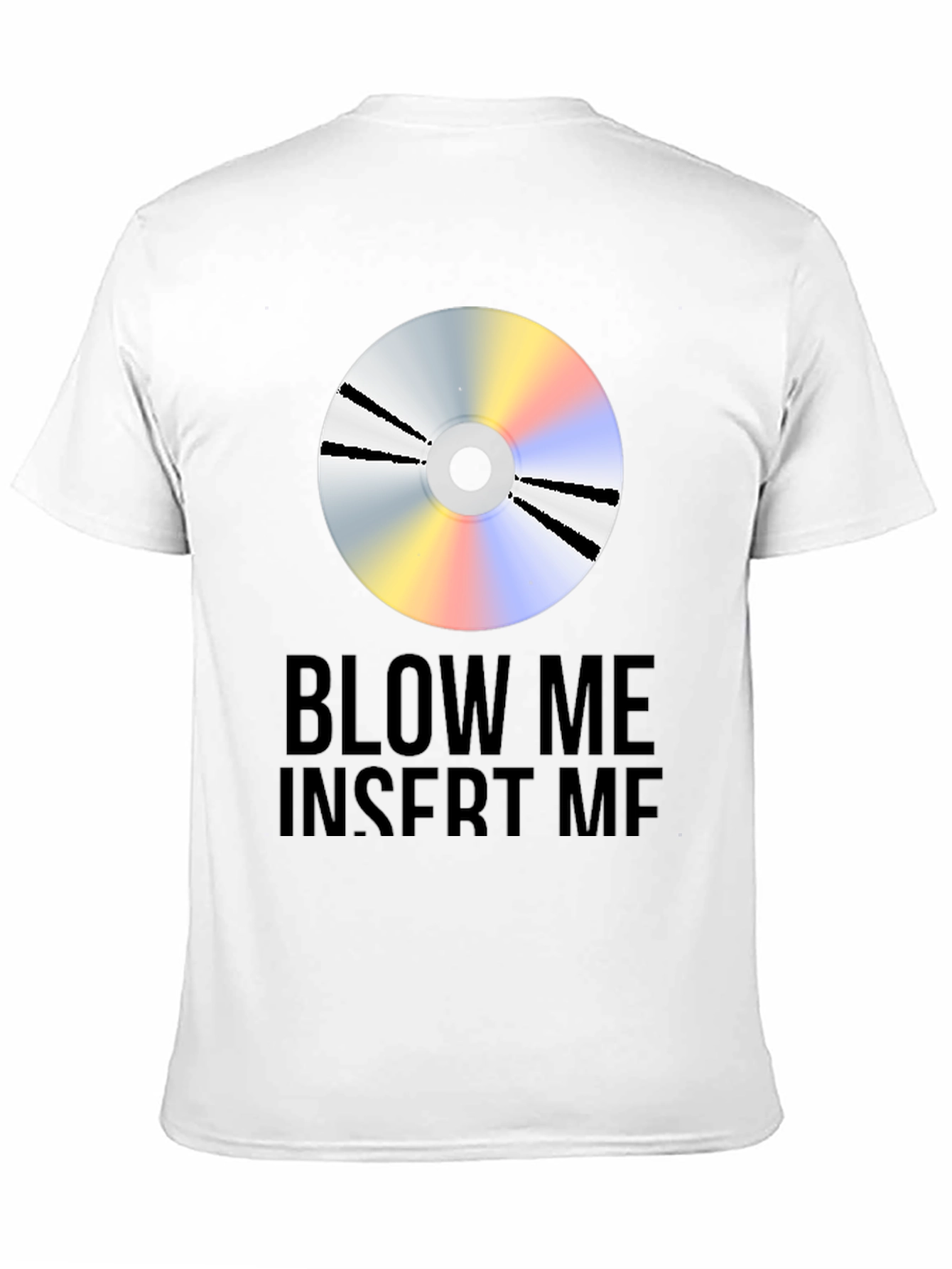 Black "Blow Me Insert Me" Graphic Tee view 11