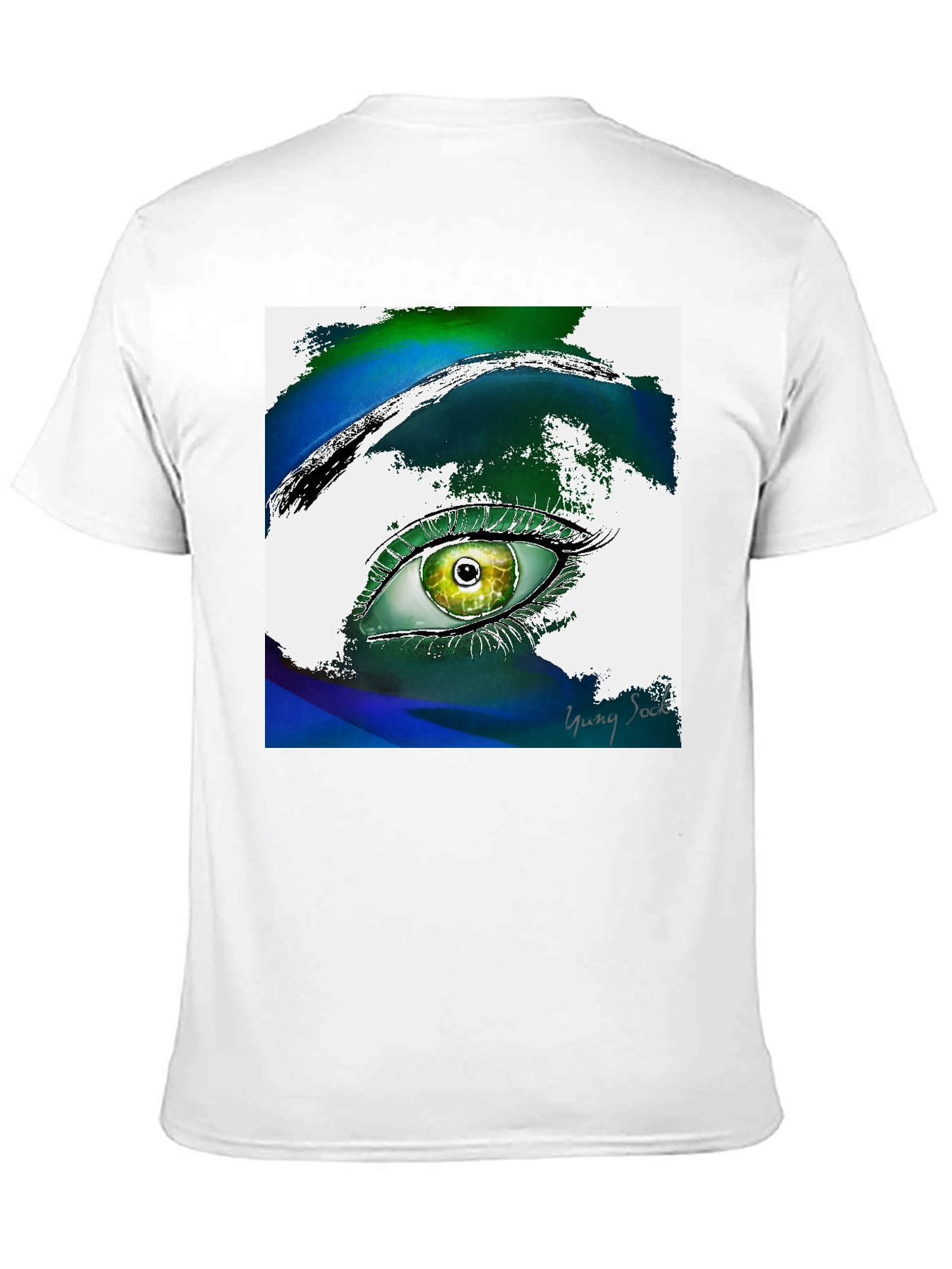 Black Eye Art T-Shirt - Artistic Graphic Tee view 11