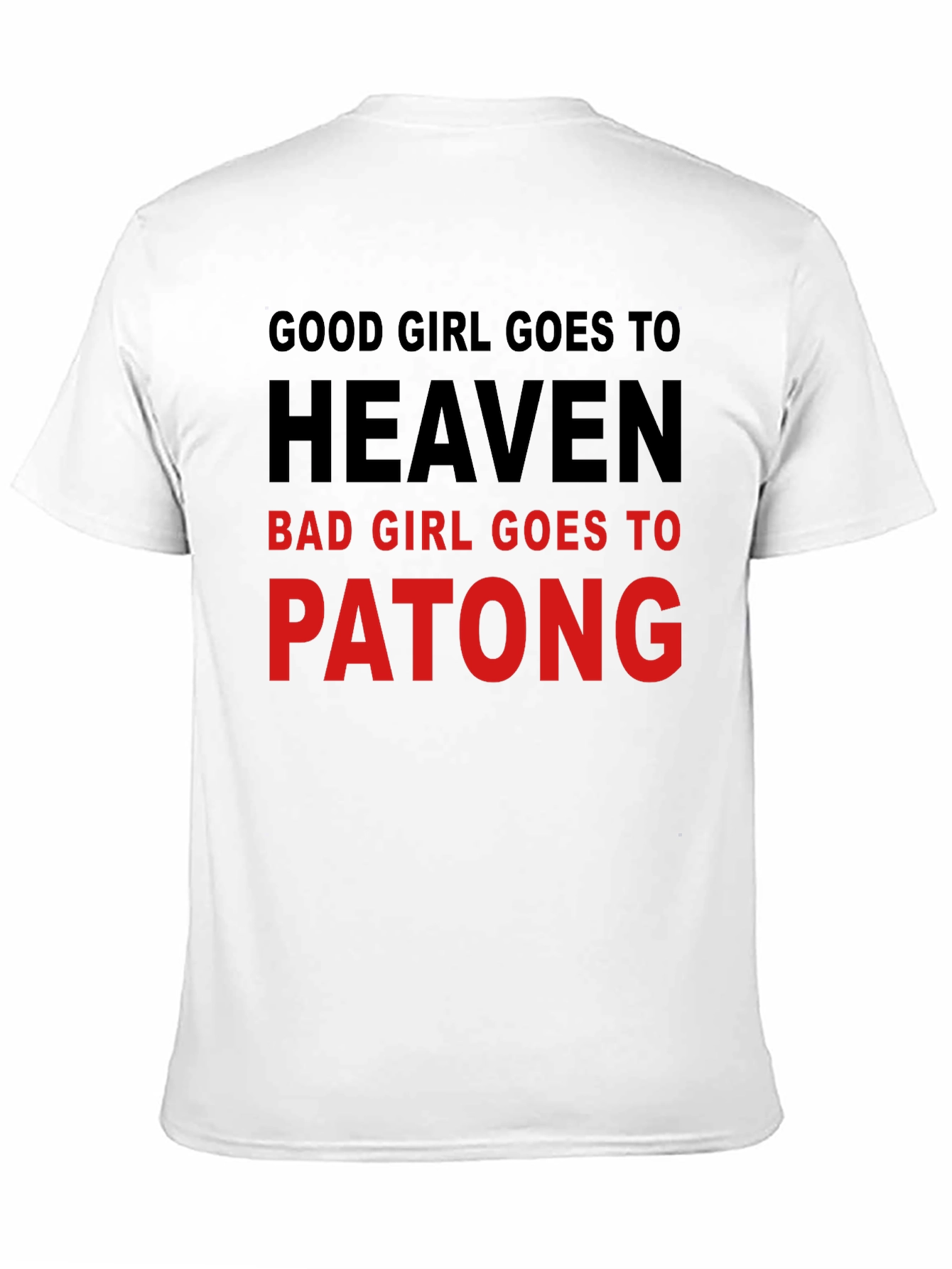 Black Good Girl/Bad Girl Novelty T-Shirt view 11