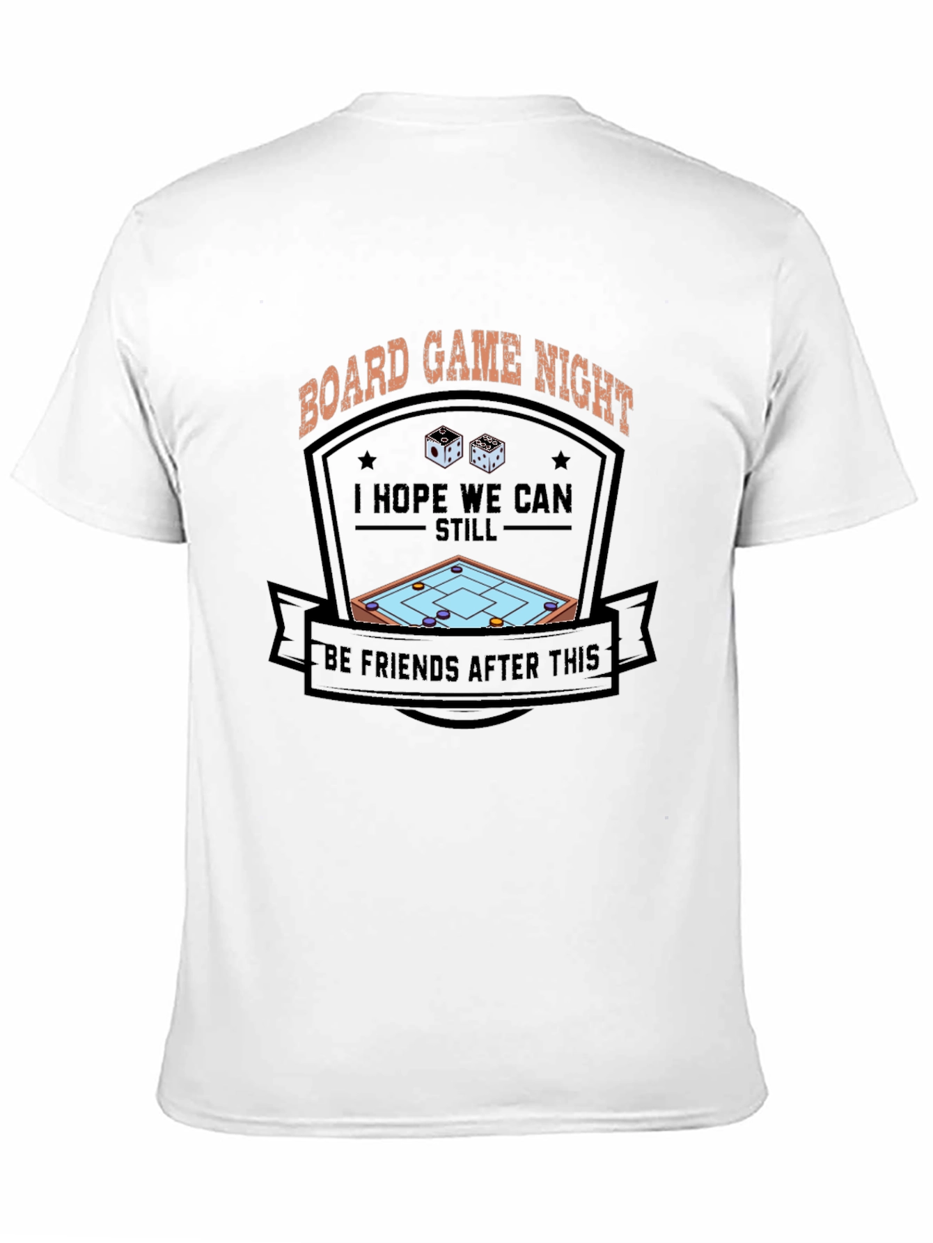 Black Board Game Night Graphic Tee - Funny Gamer Shirt view 11